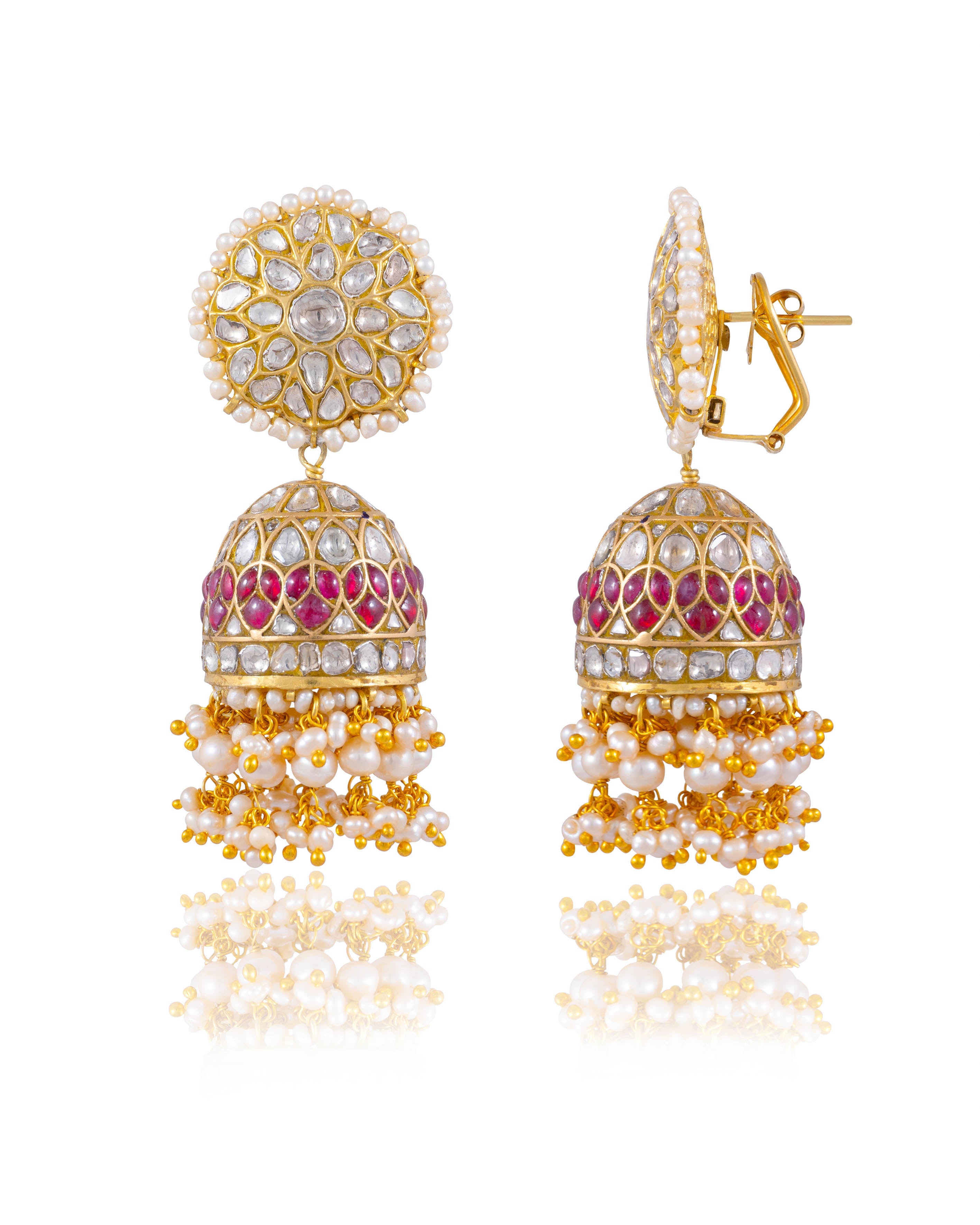 Kekashah Polki Jhumkas