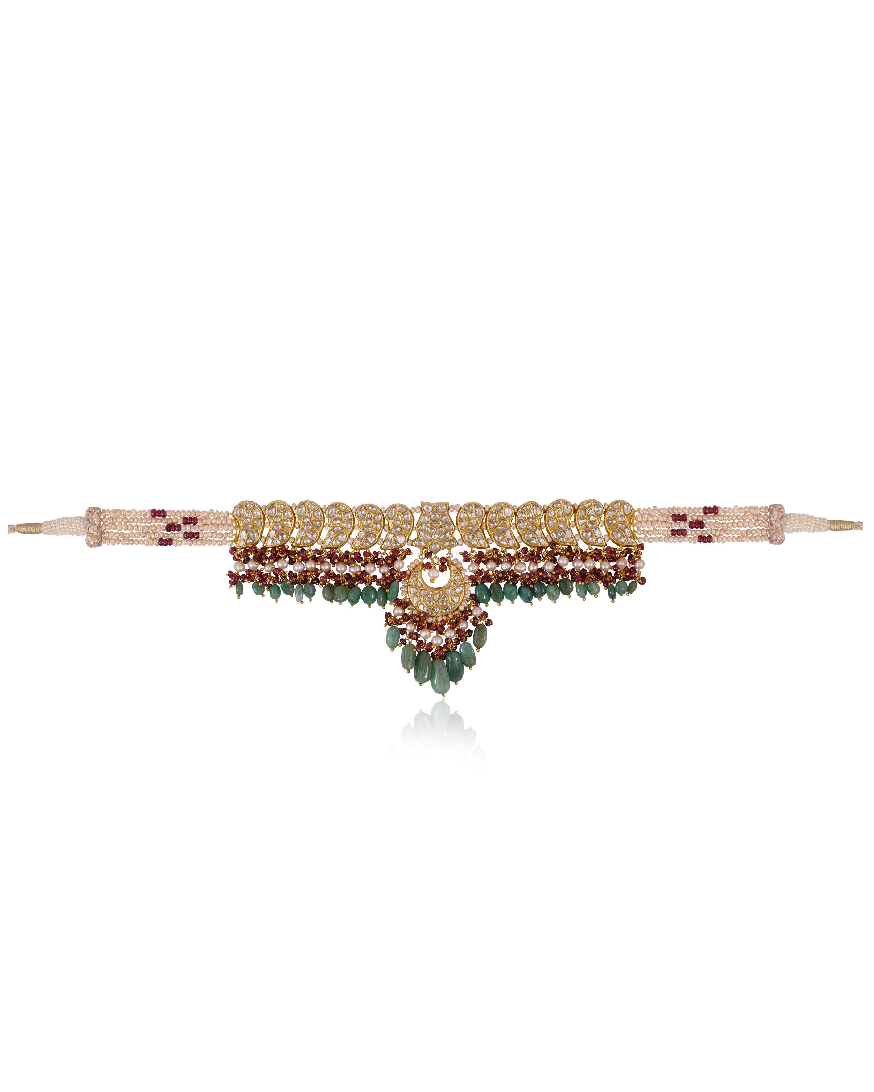 Tanya Choker And Haley Chandbalis Polki Set