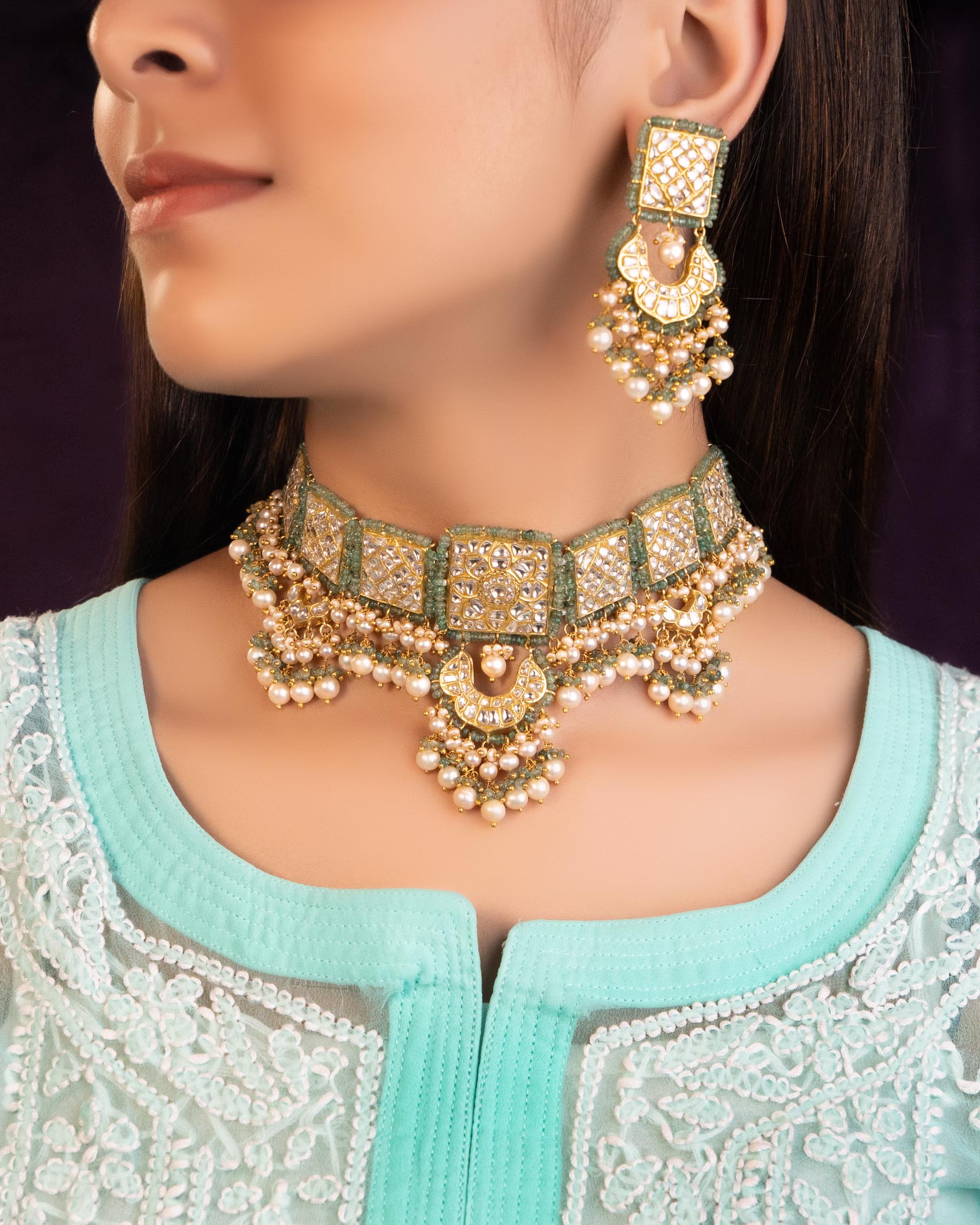 Brishta Polki Chandbalis