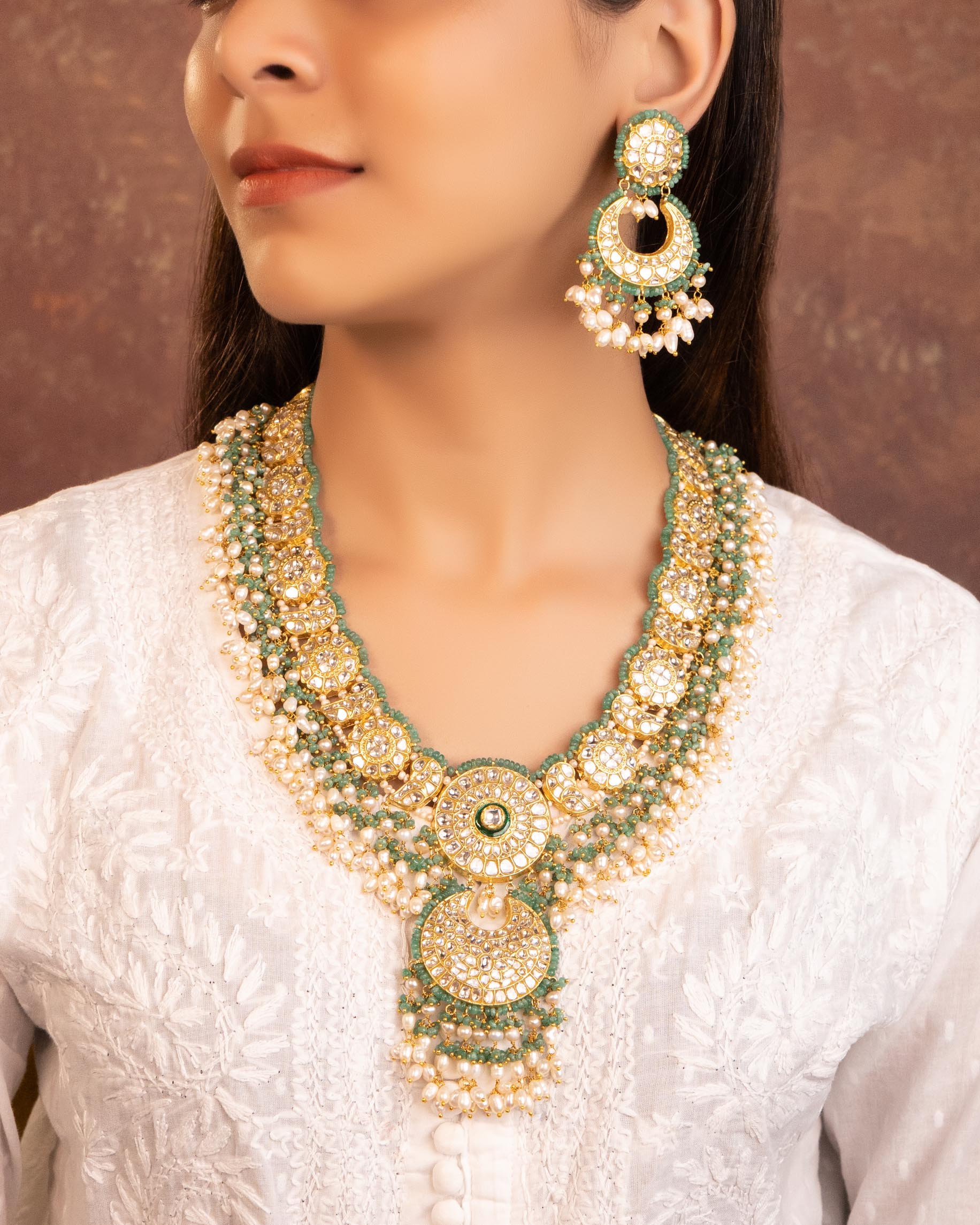Anisha Polki Long Necklace