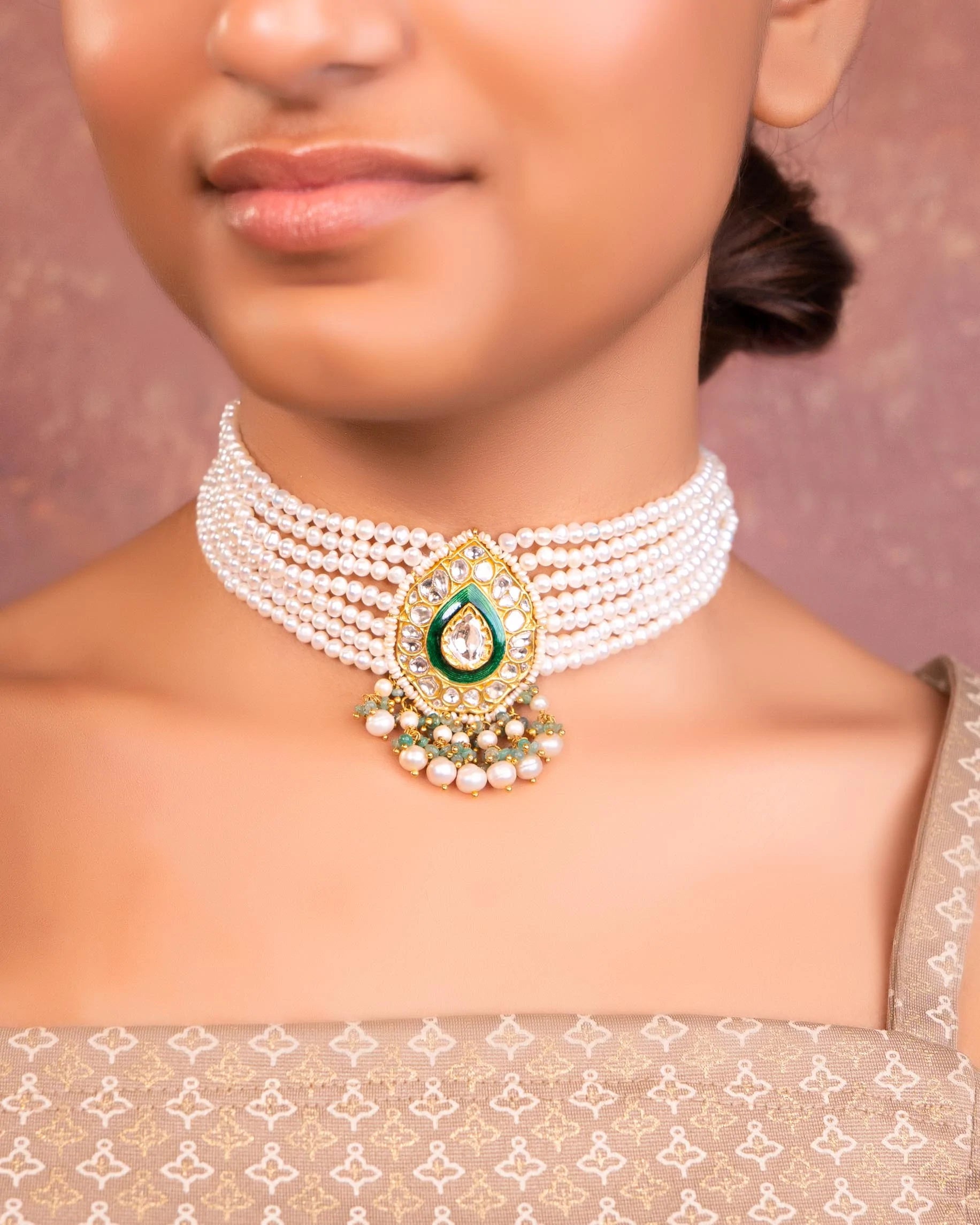 Tiaan Polki Bead Choker