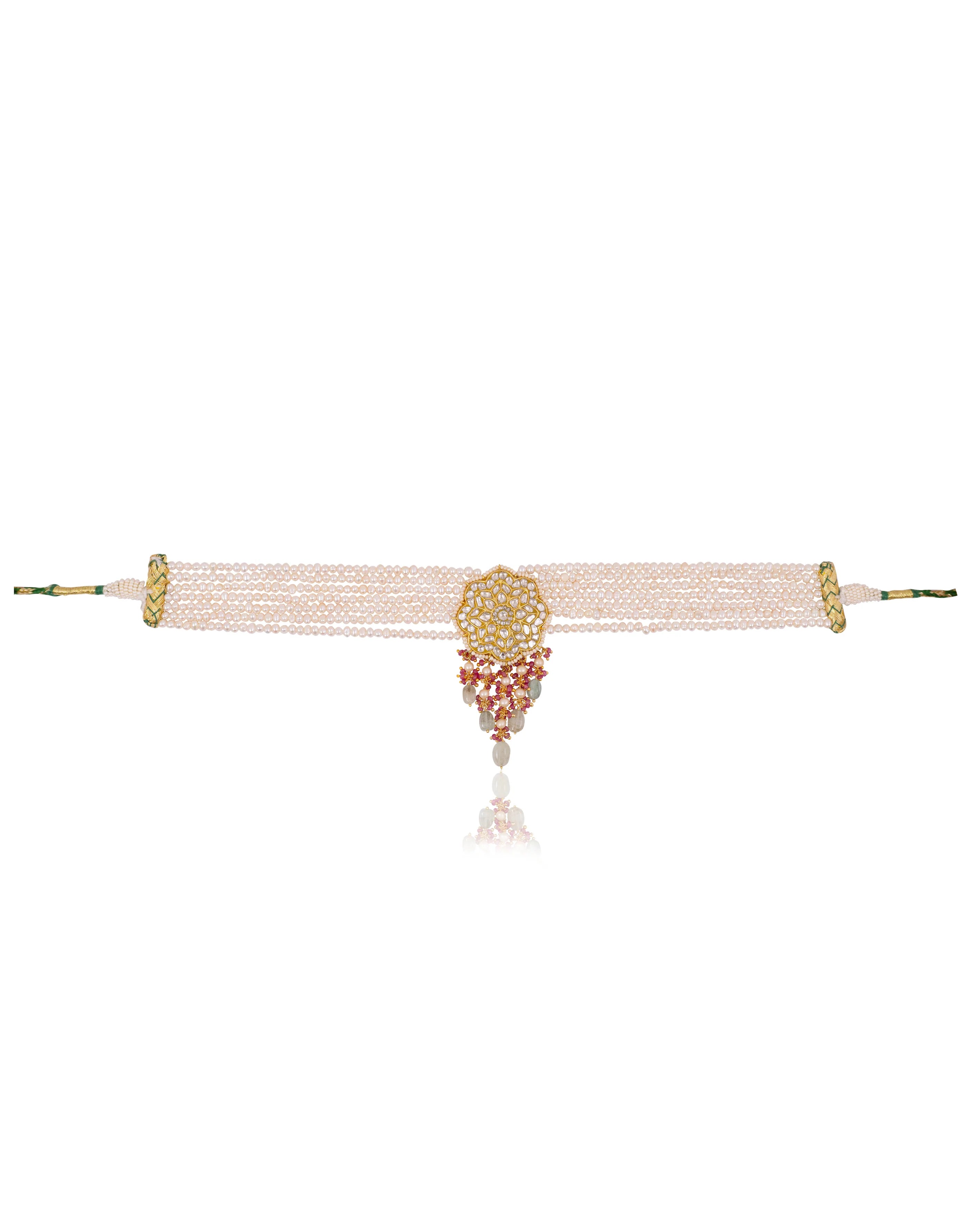 Trishna Polki Bead Choker