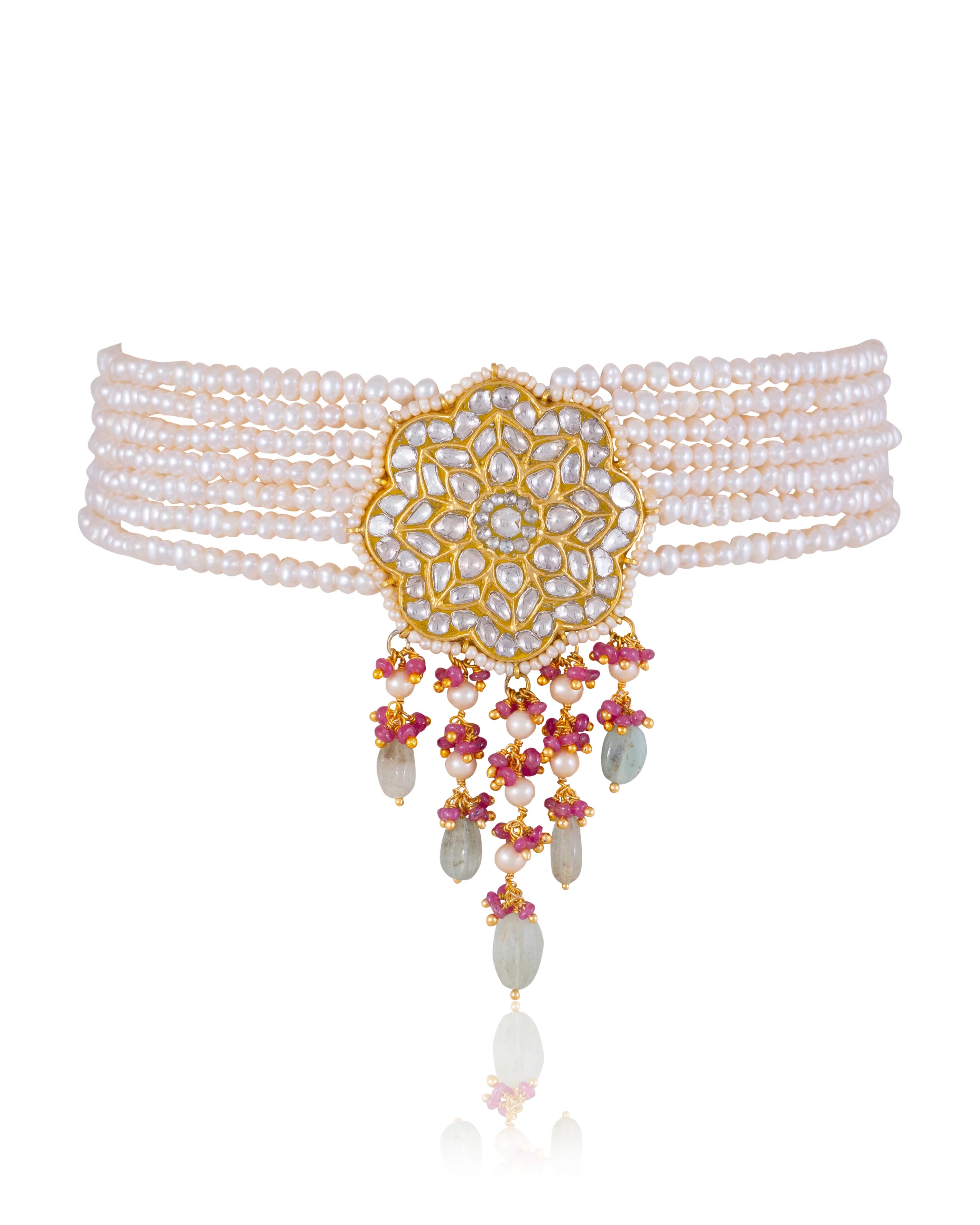 Trishna Polki Bead Choker