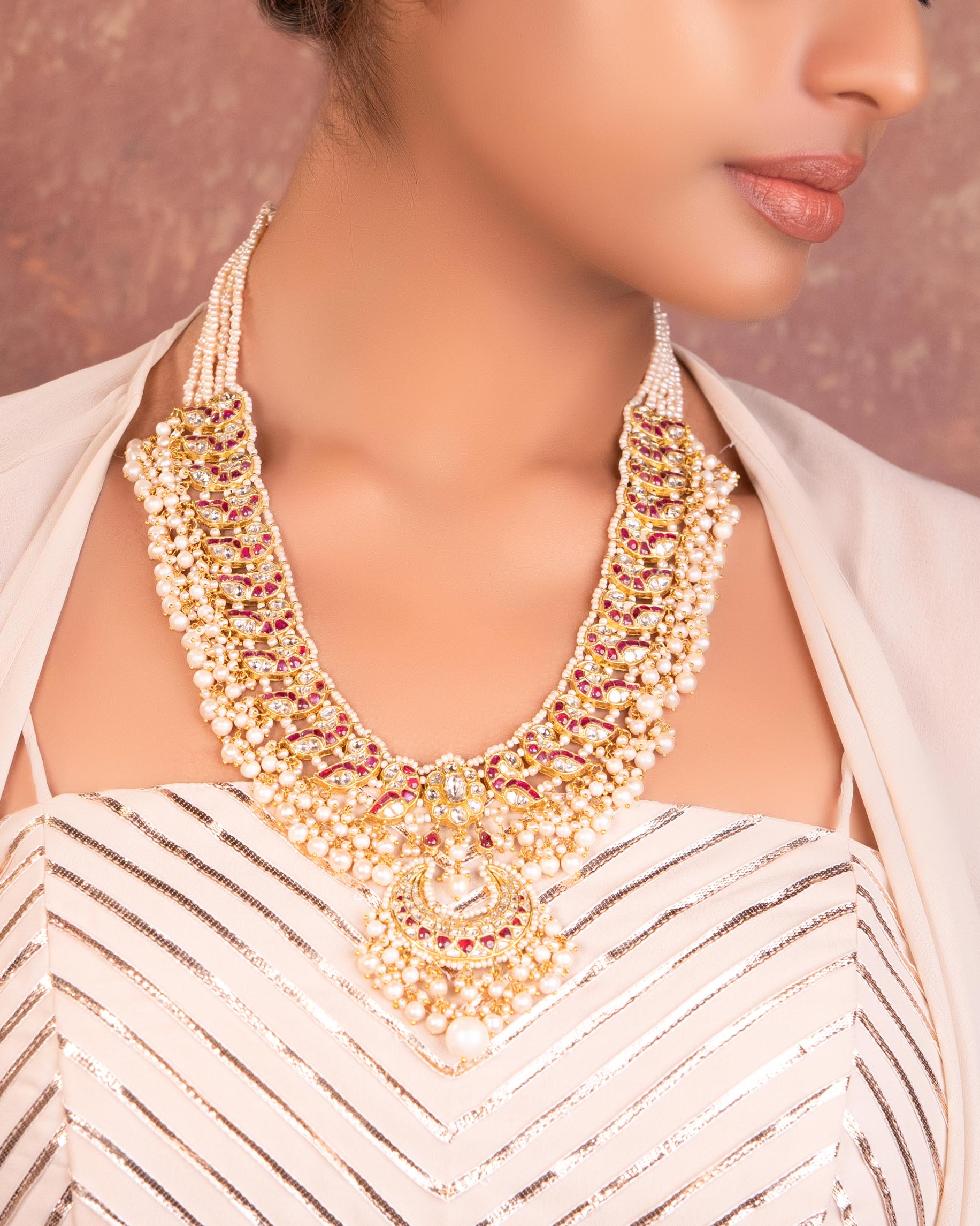 Vaishvi Polki Long Necklace