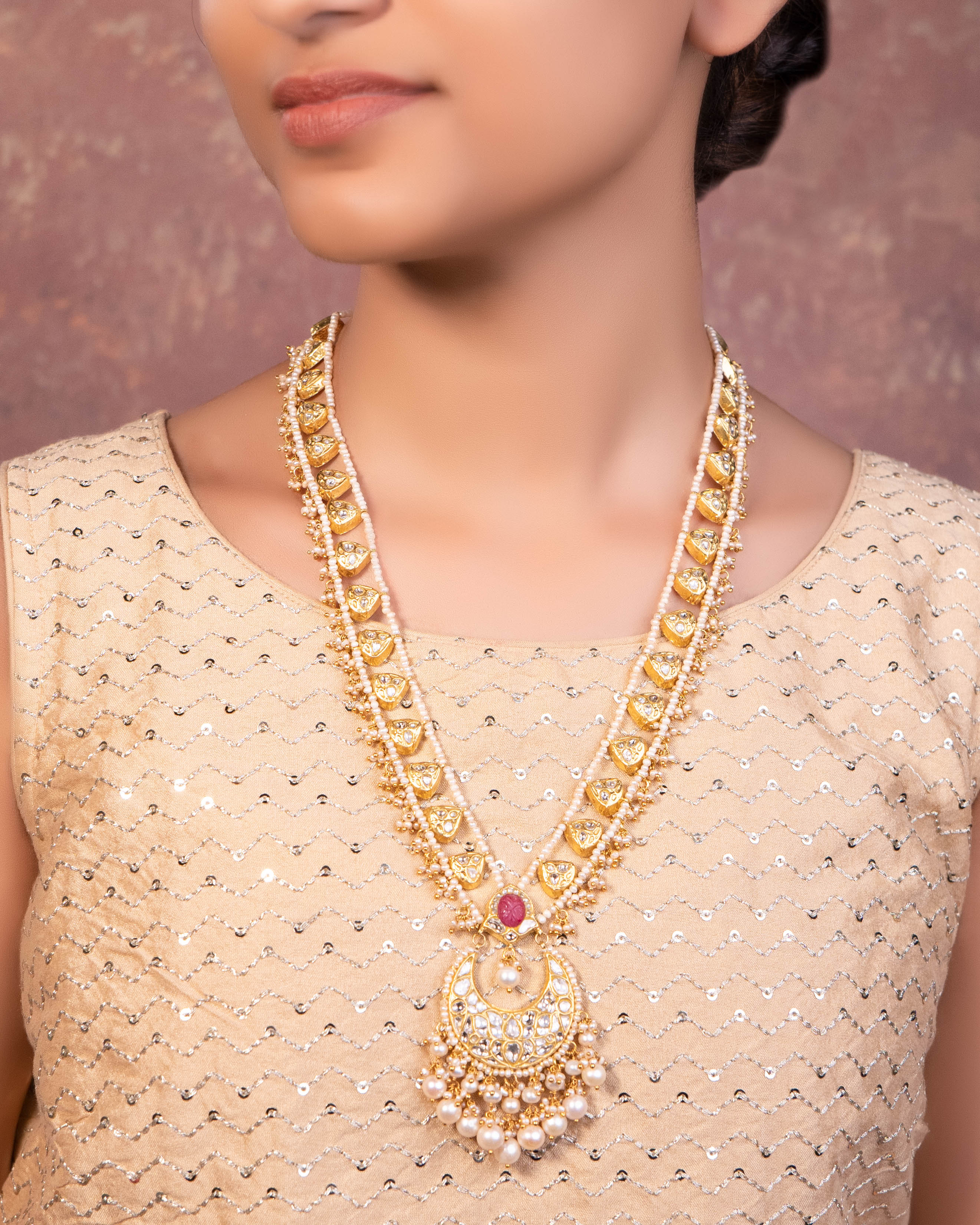 Rasika Polki Long Necklace
