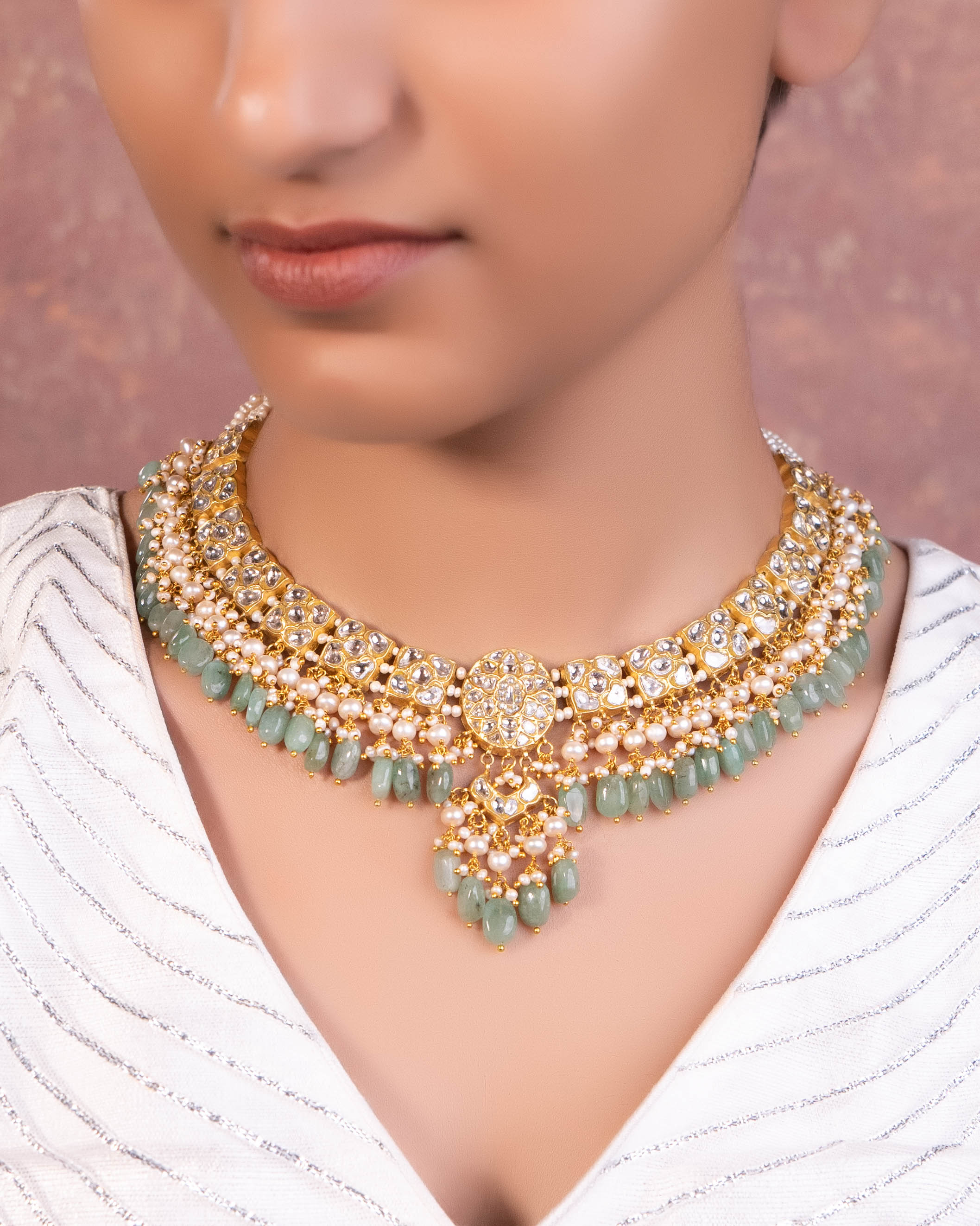 Fareeha Polki Necklace