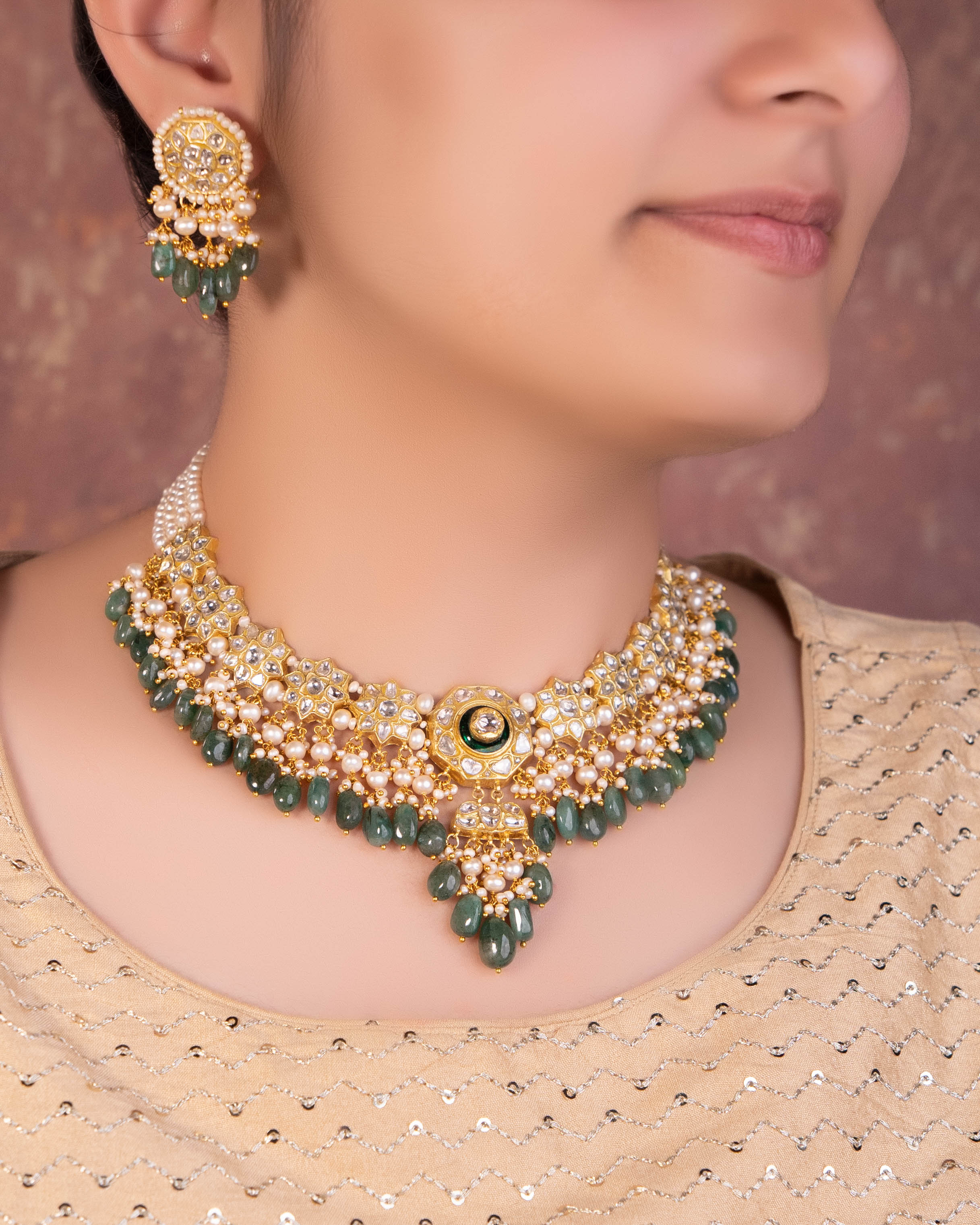 Yakira Polki Necklace