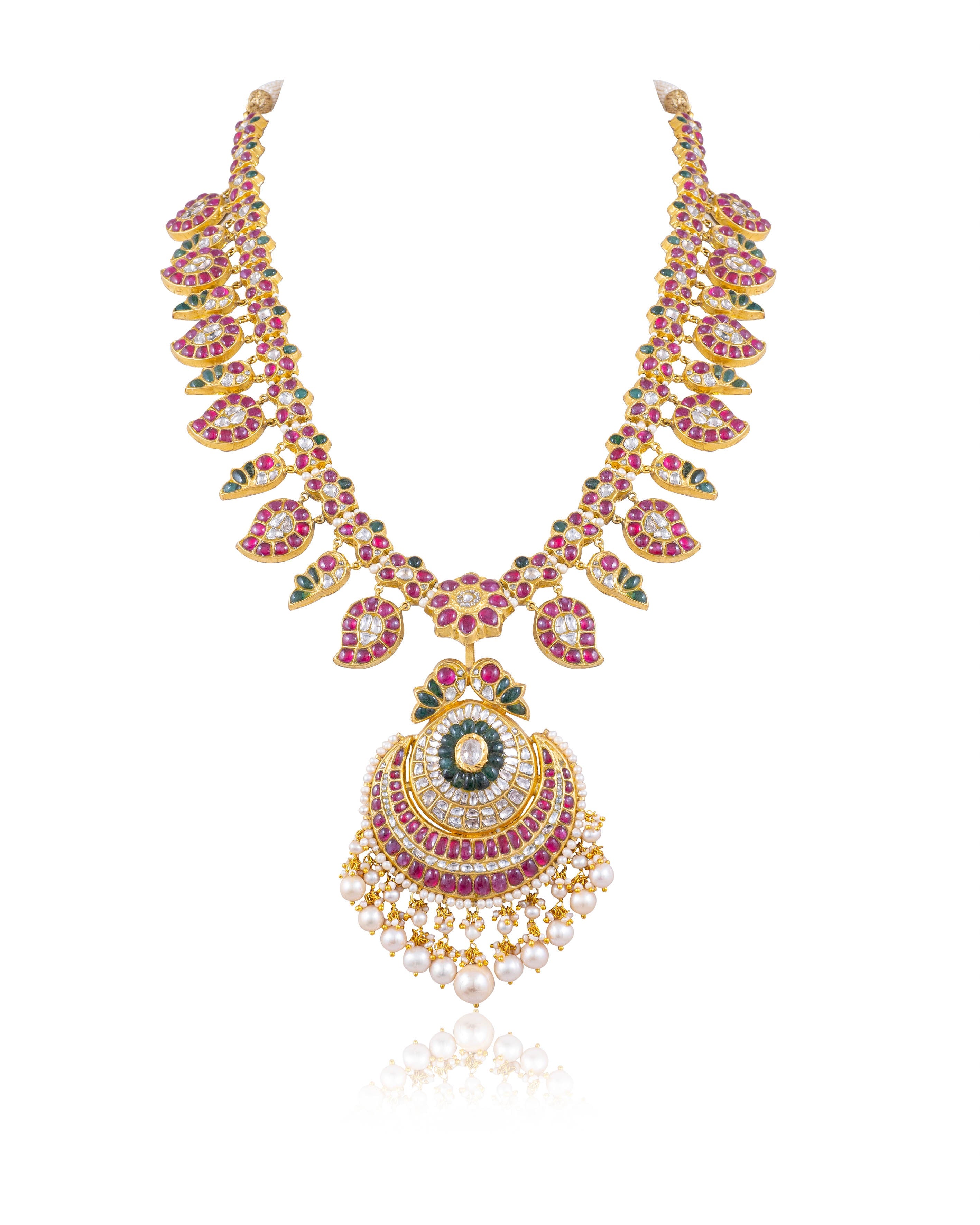 Mevish Polki Long Necklace