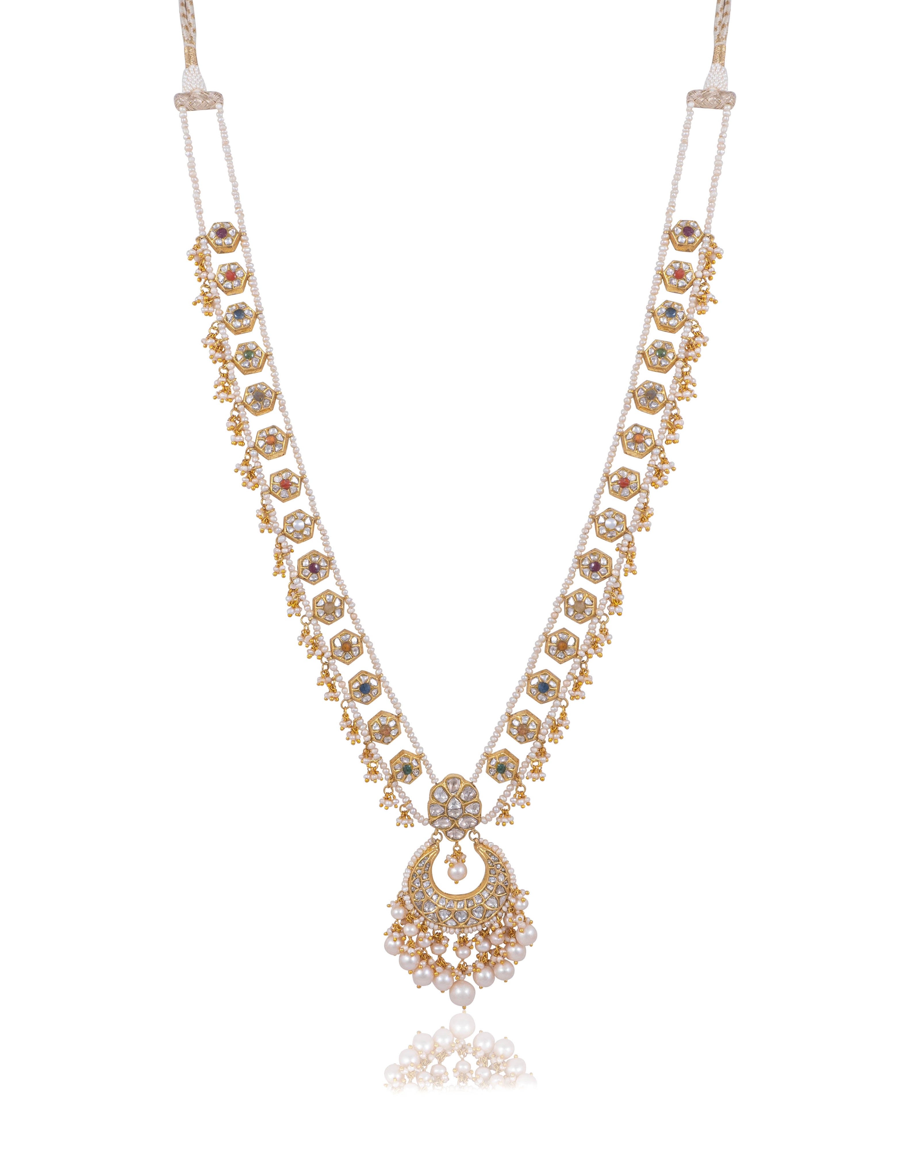 Sambhavi Polki Long Necklace