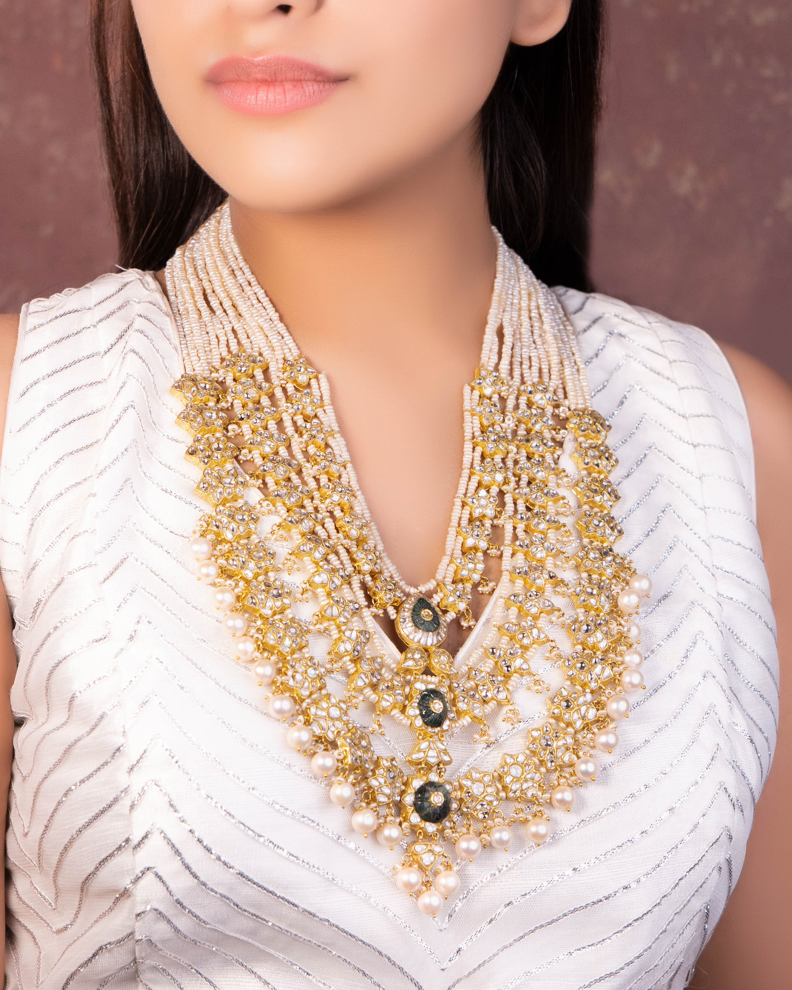 Kaveri Polki Long Necklace