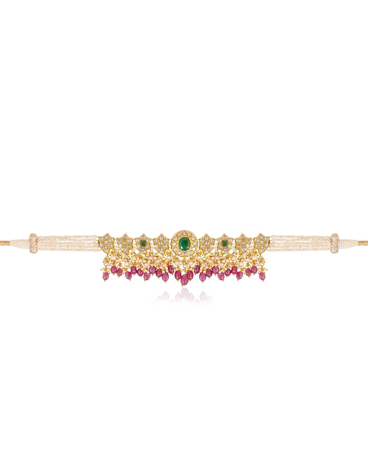 Bhakti Choker And Javeriya Tops Polki Set