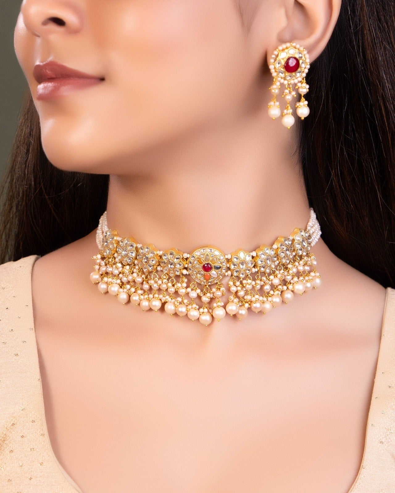 Brishta Polki Choker