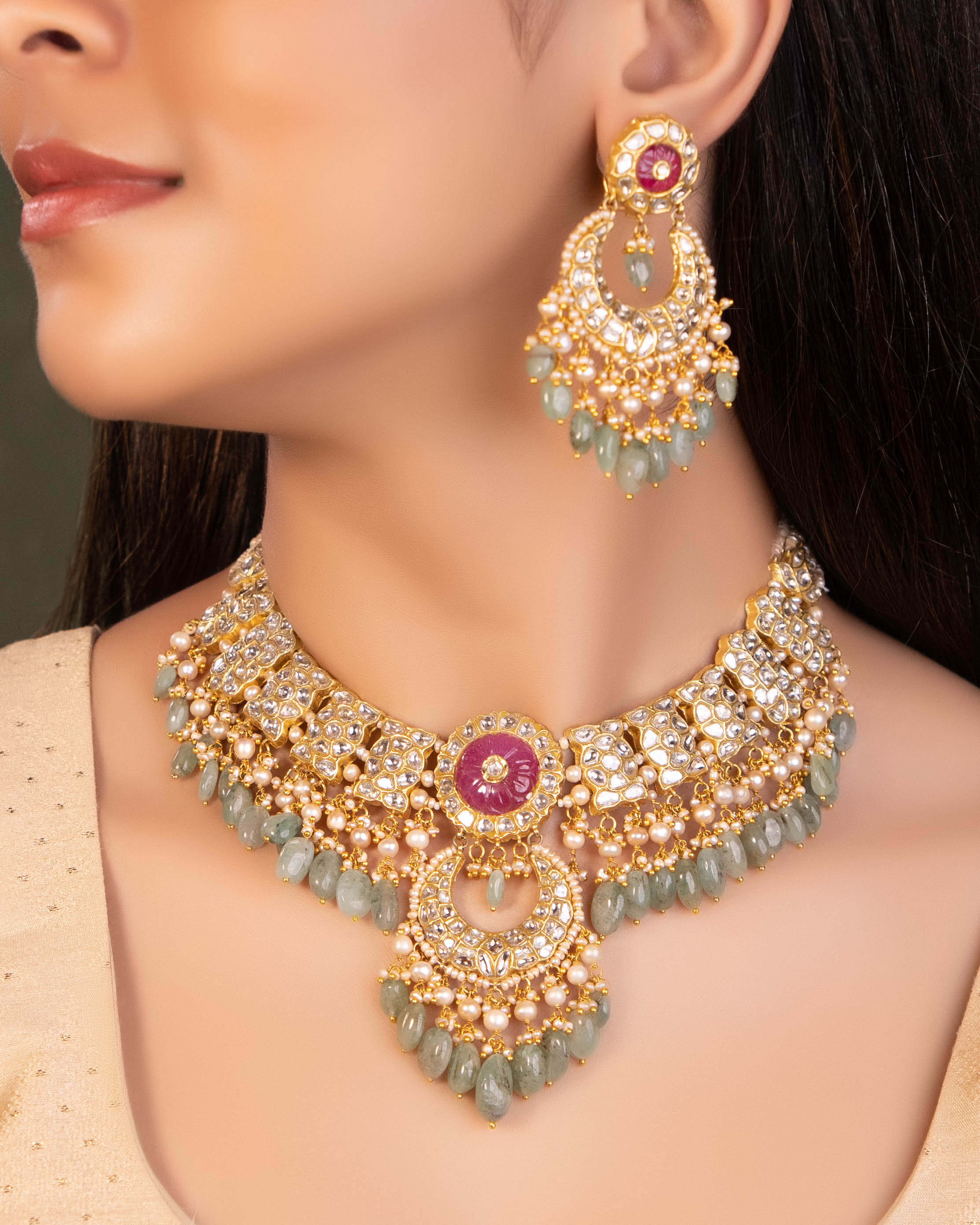 Jyoti Choker And Amishi Chandbalis Polki Set