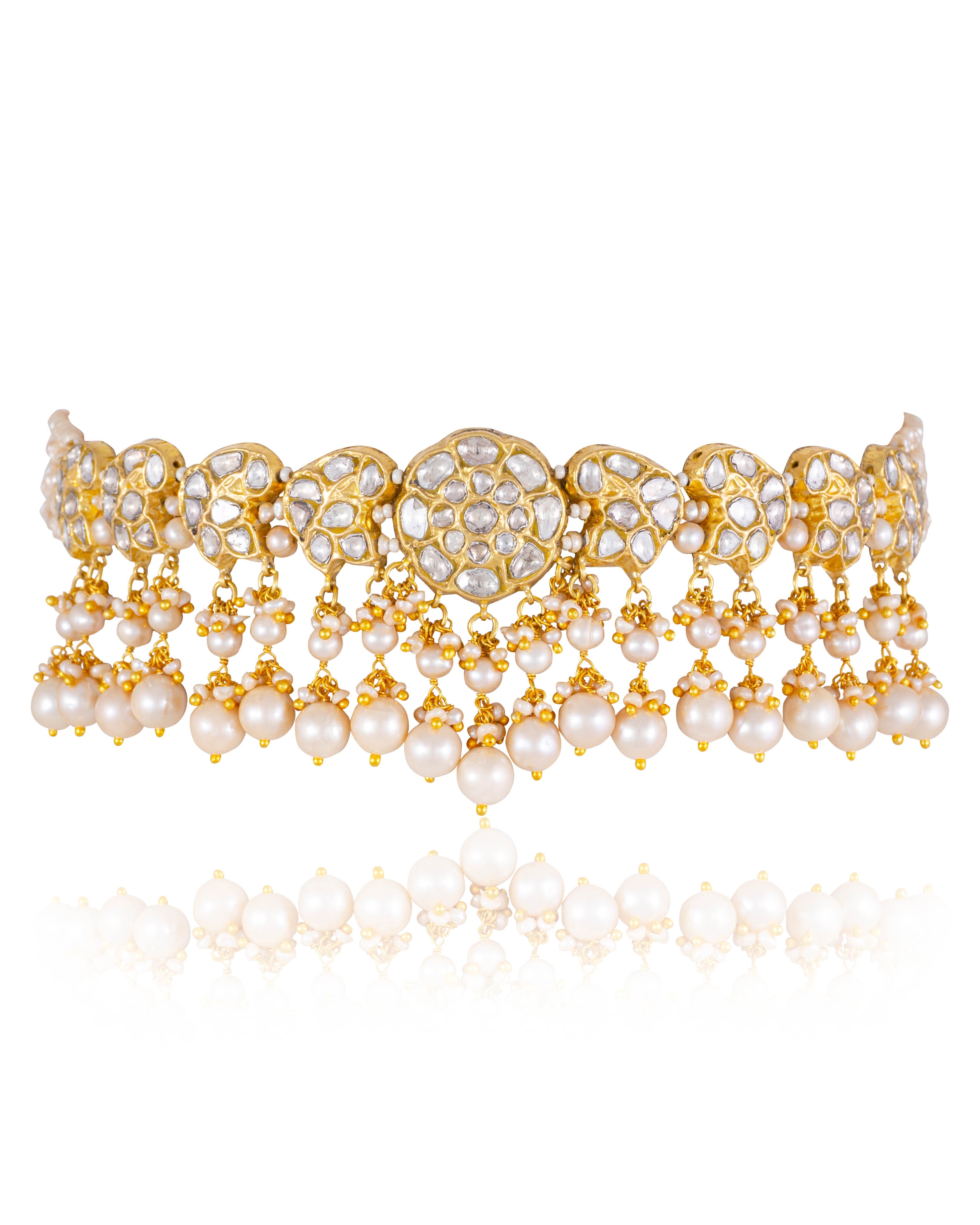 Claire Choker And Bhuvika Tops Polki Set