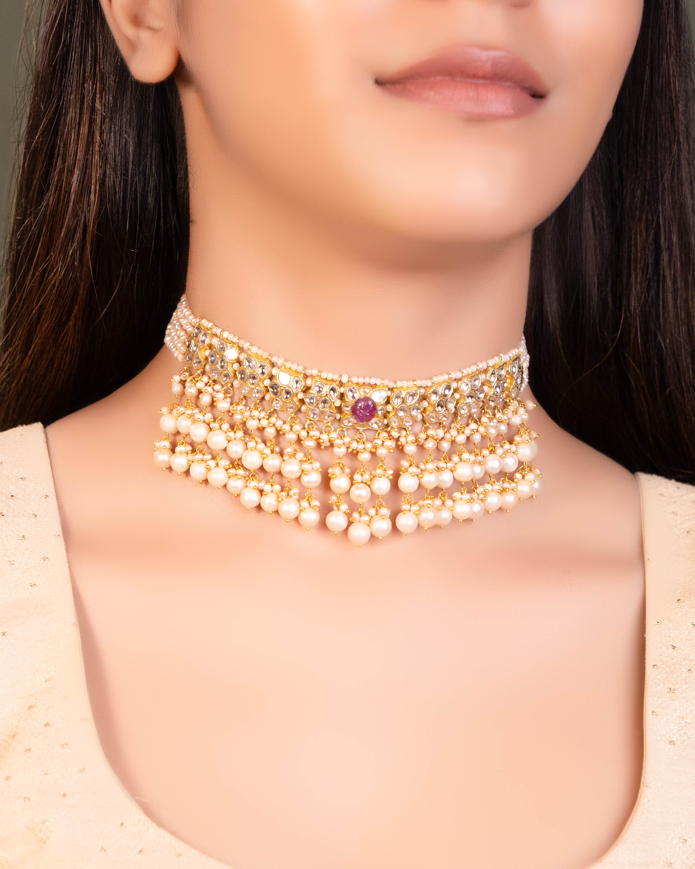 Sandya Polki Choker