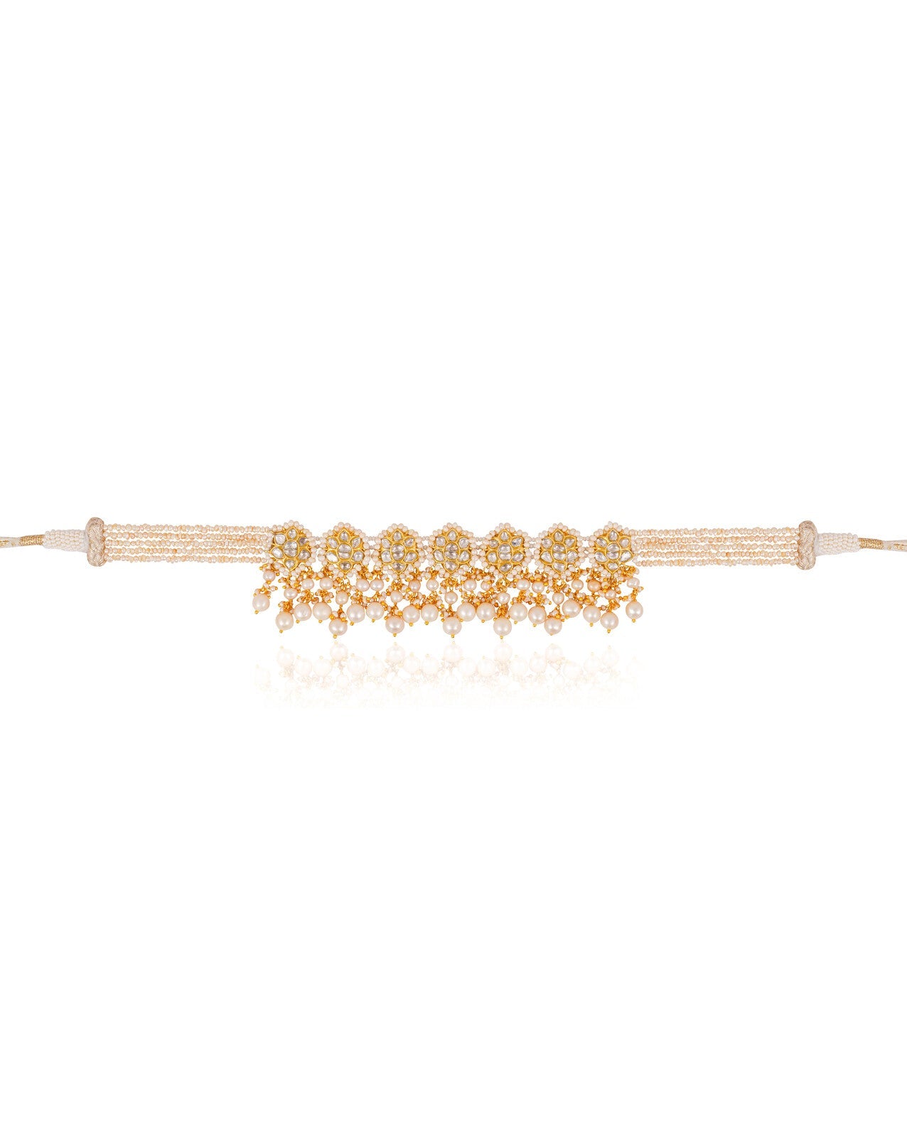 Harshi Choker And Lavina Tops Polki Set