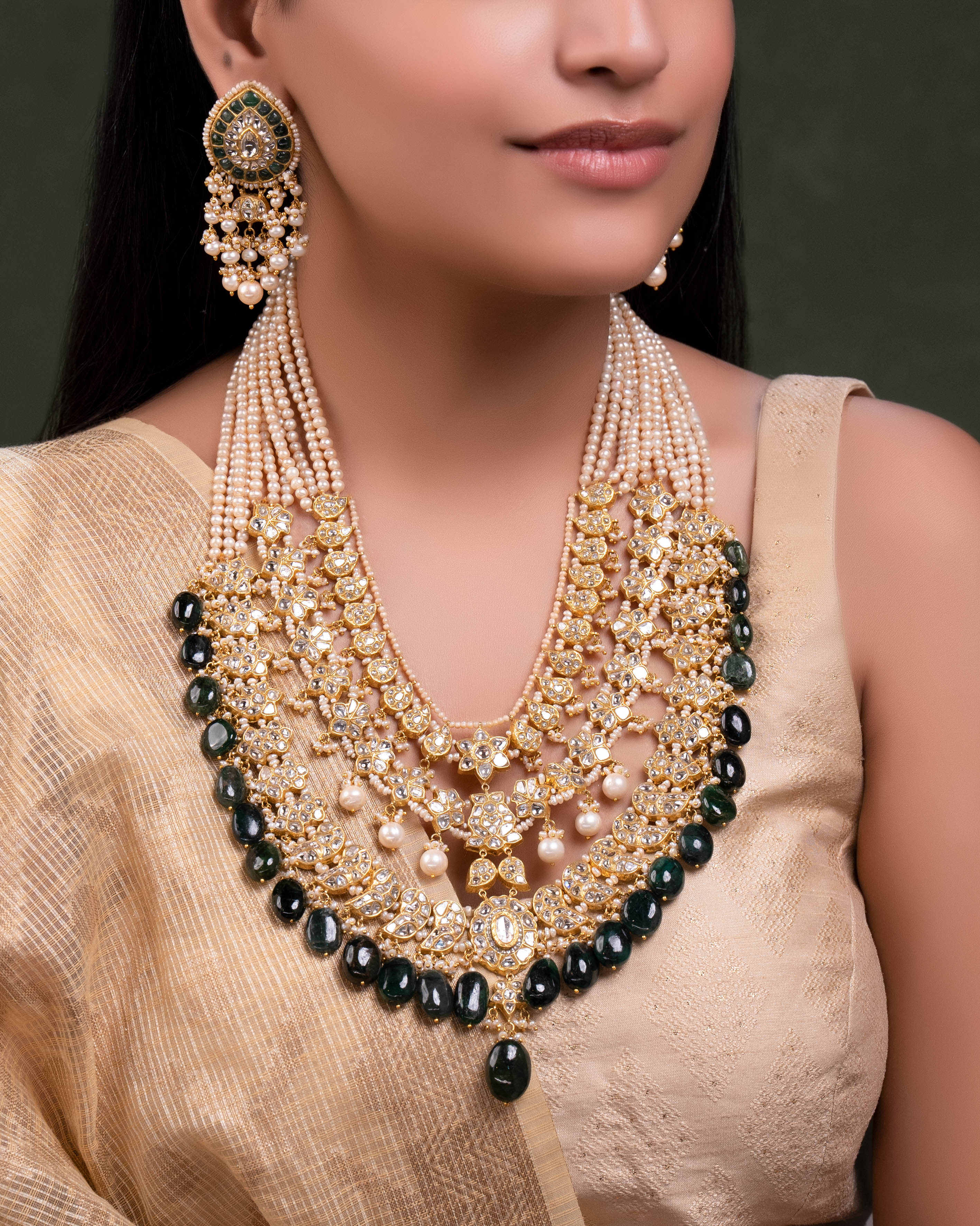 Riyana Polki Long Necklace