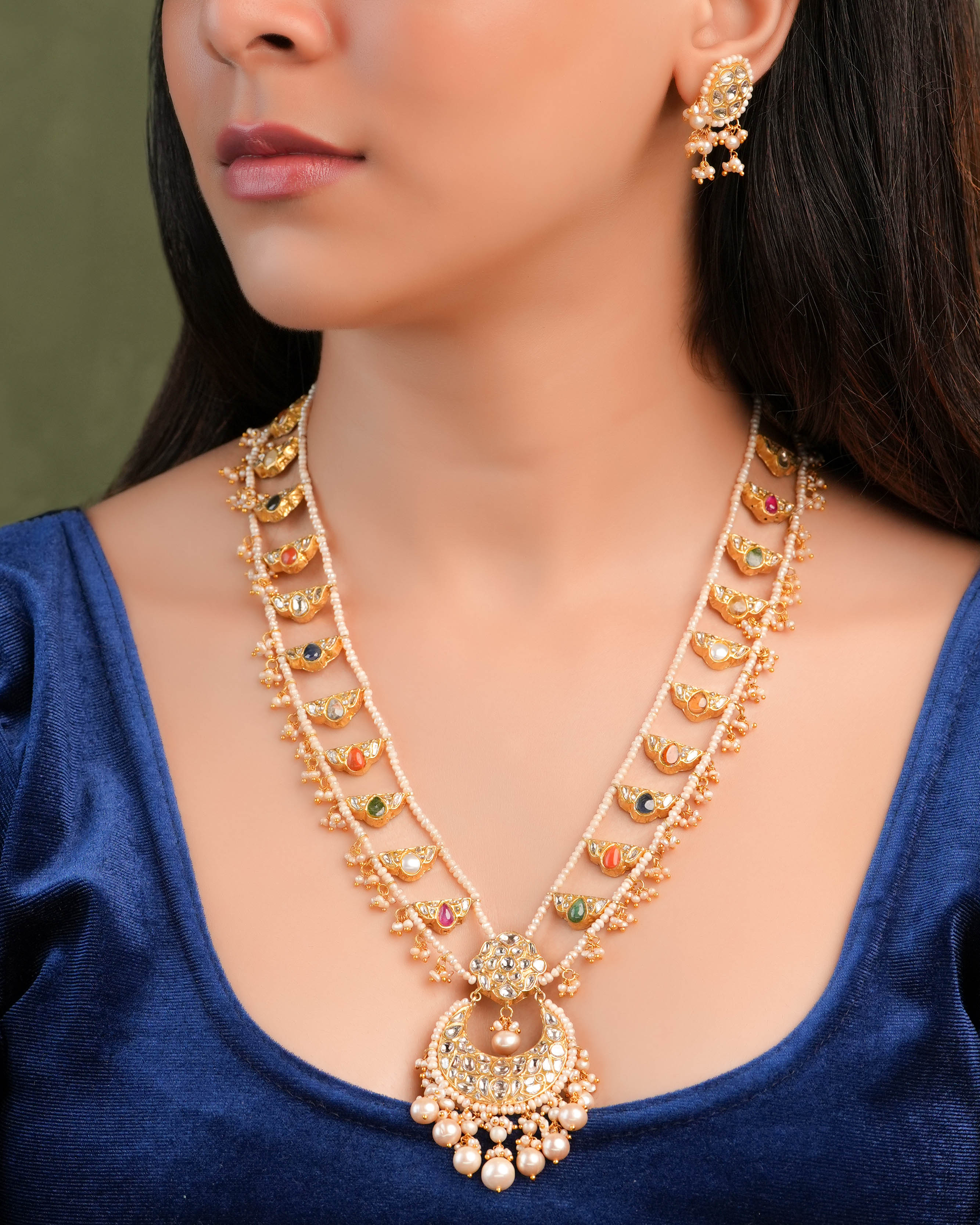 Yami Polki Long Necklace