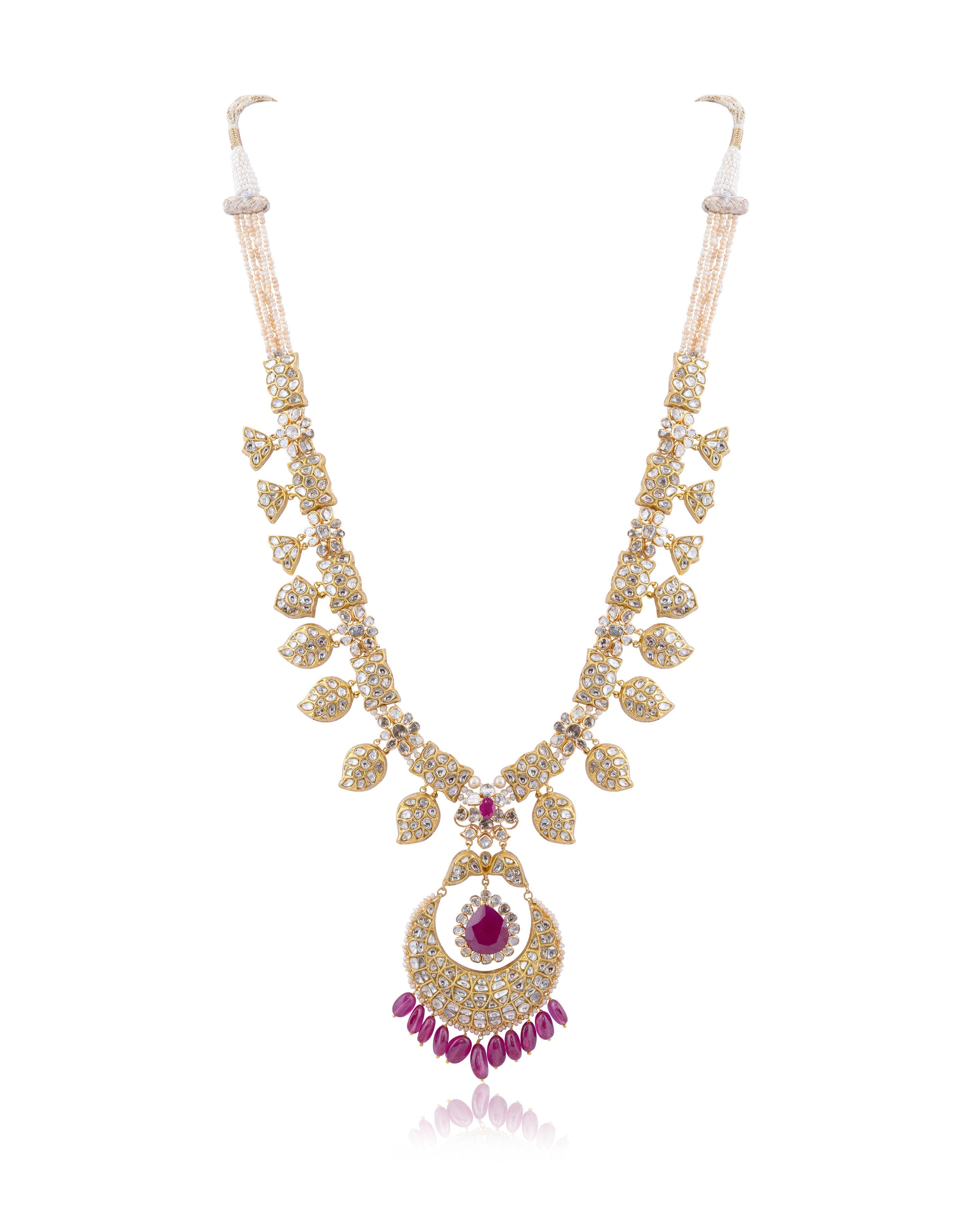 Nirvi Polki Long Necklace
