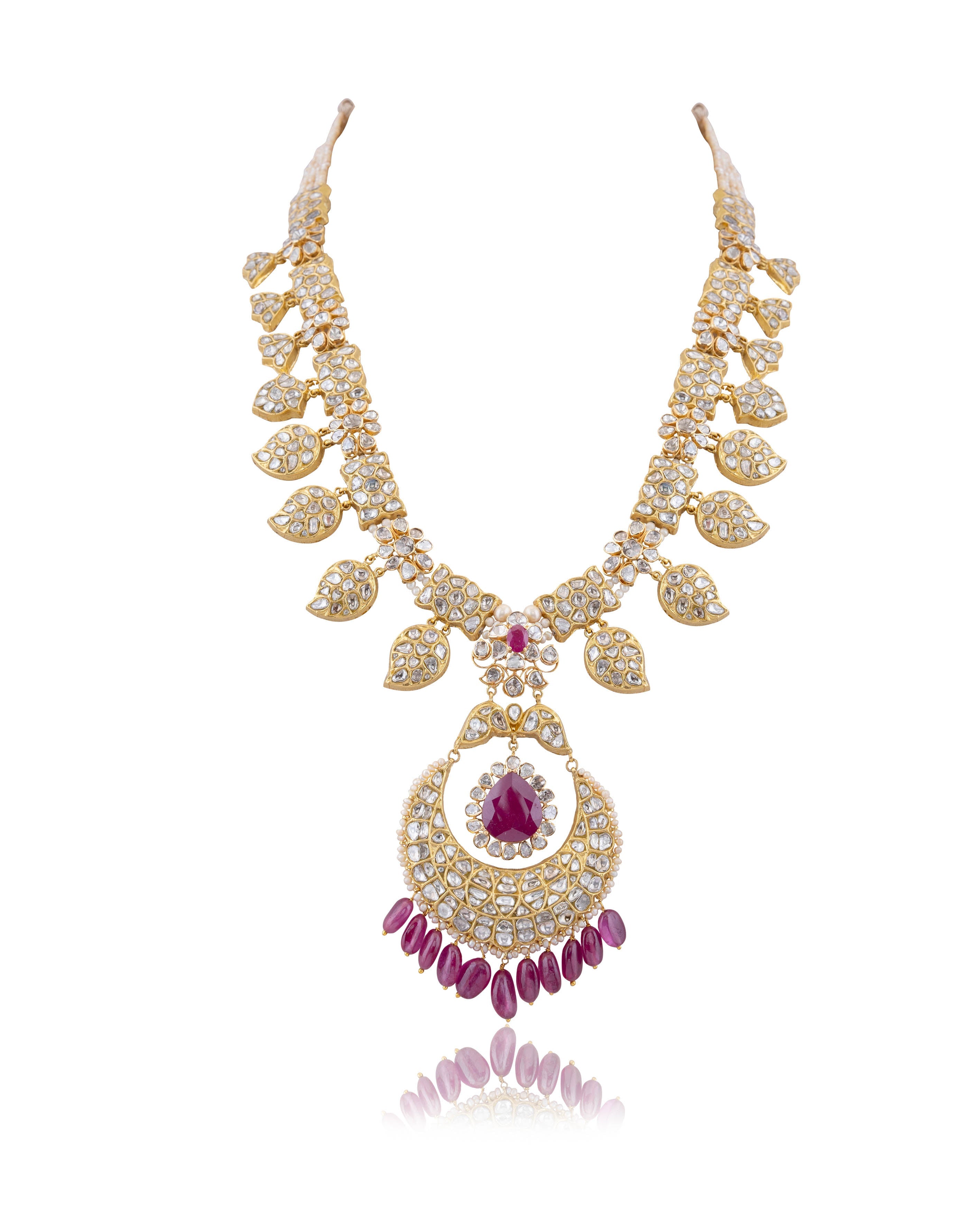 Nirvi Polki Long Necklace