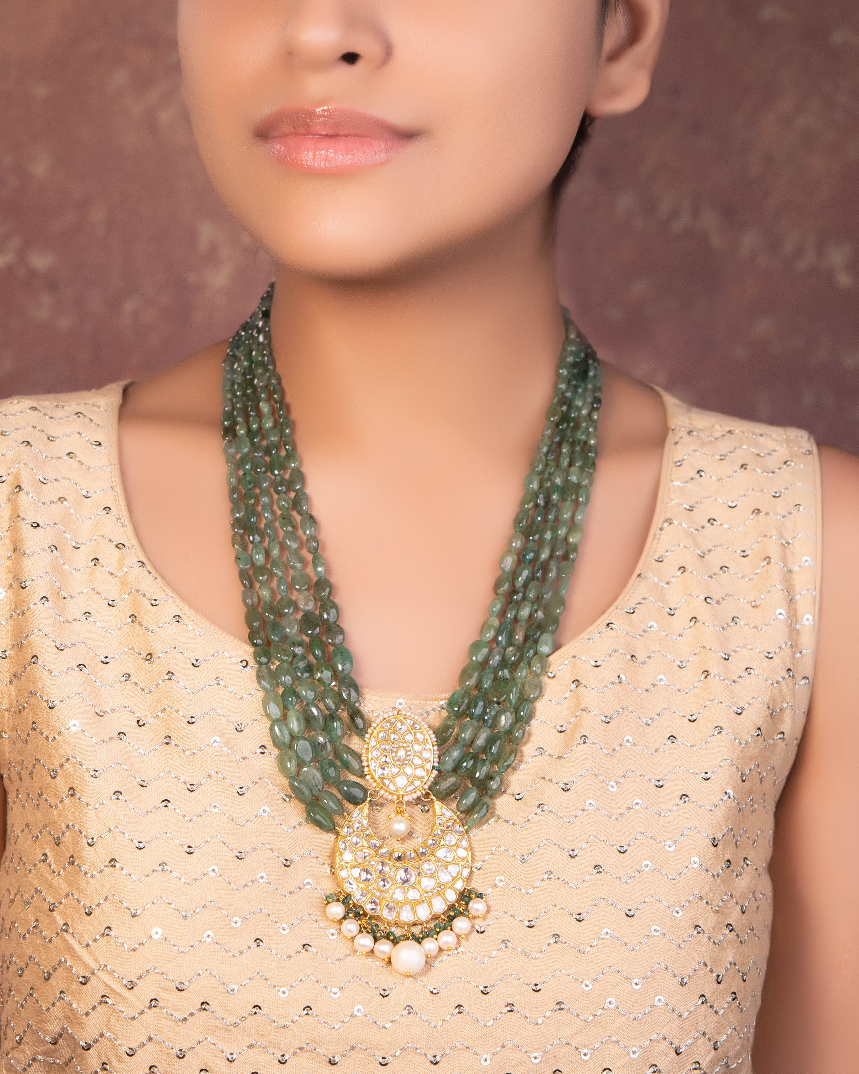 Ketki Polki Long Necklace