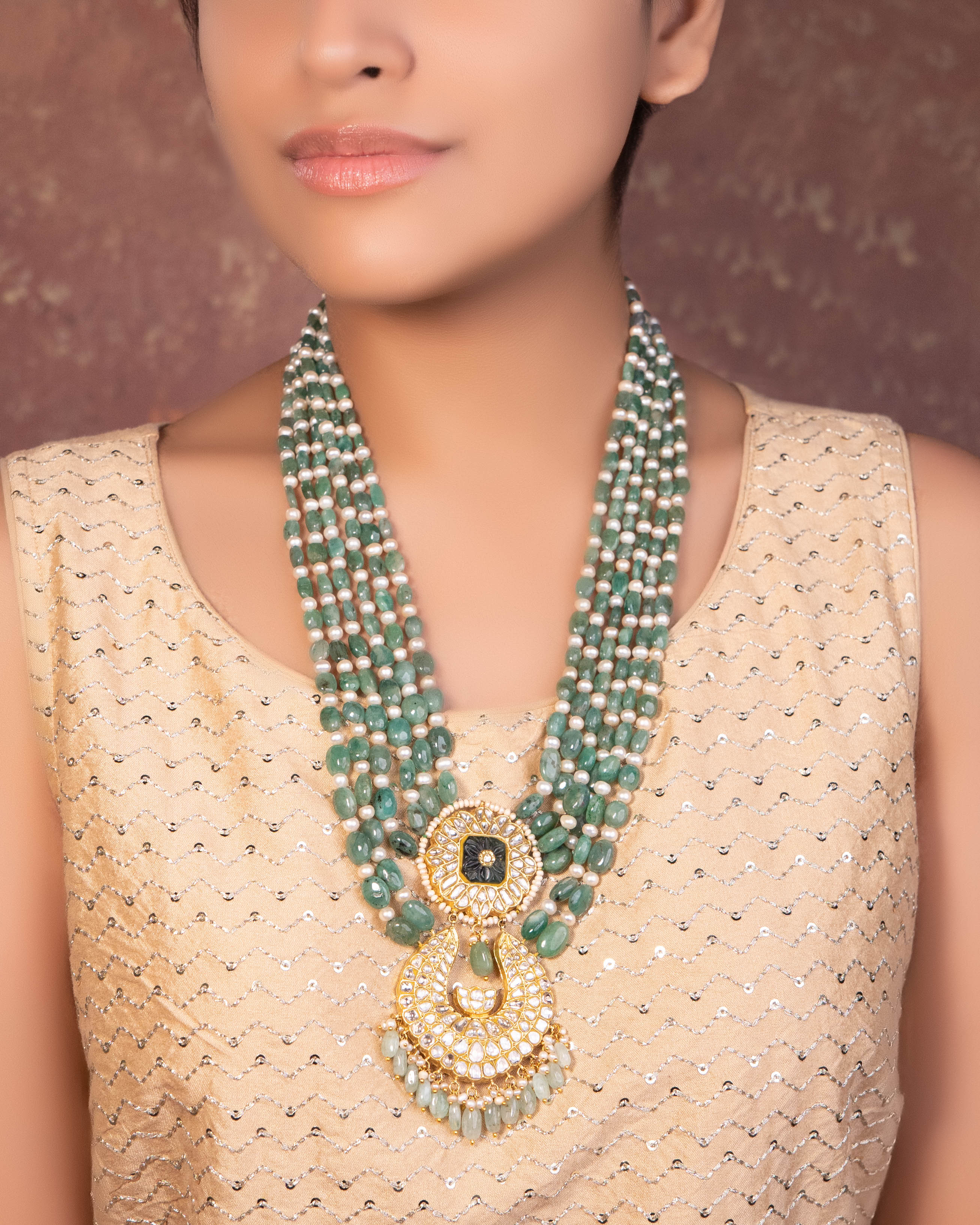 Anamika Polki Long Necklace