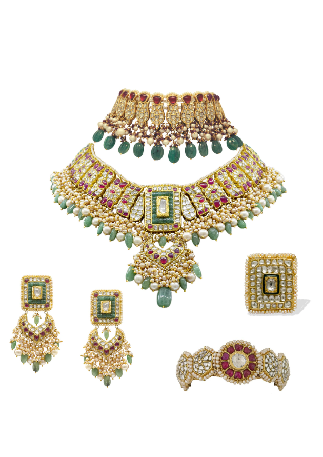 Matsya Bridal Polki Set