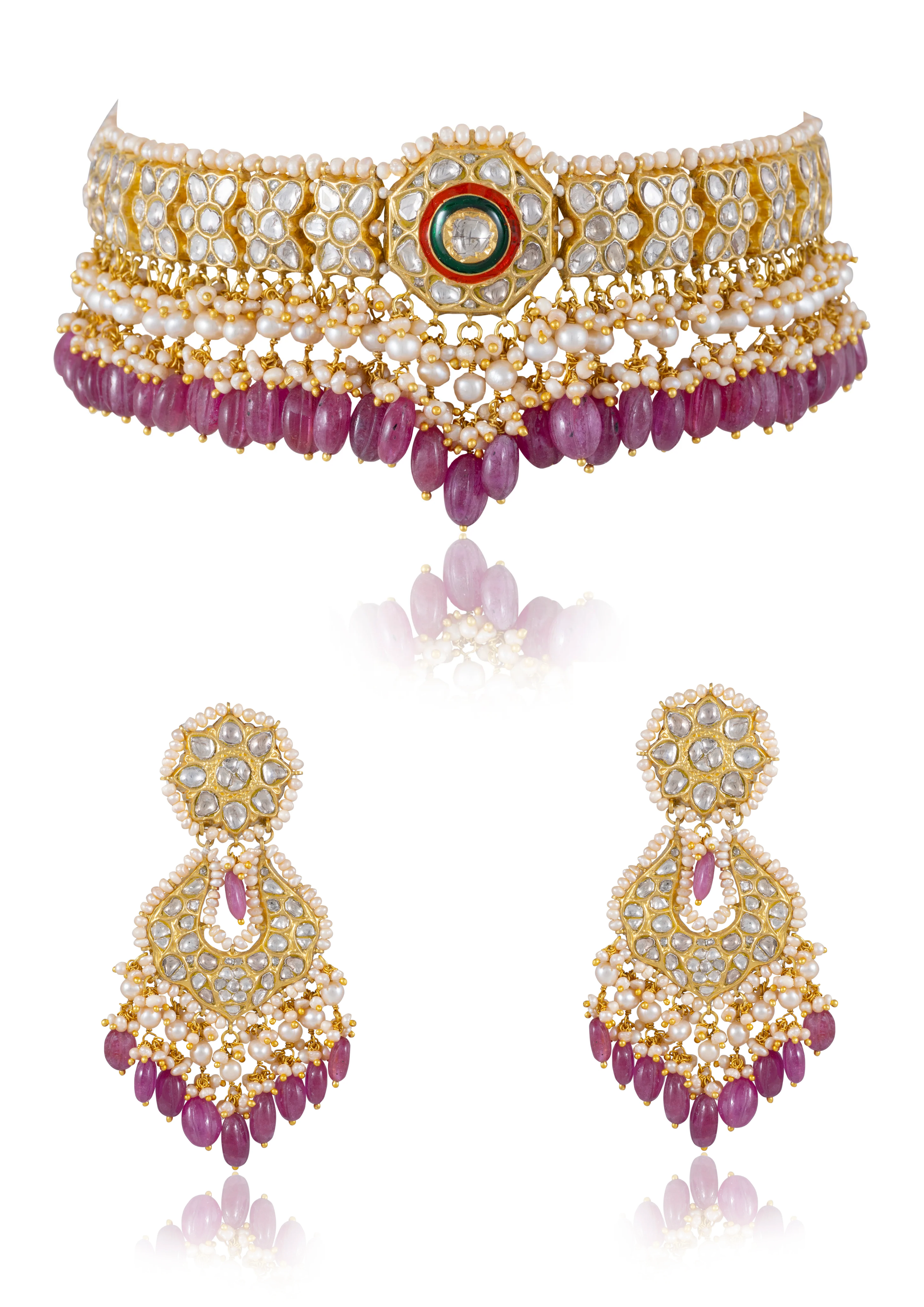 Jacinta Choker And Gayatri Chandbalis Polki Set