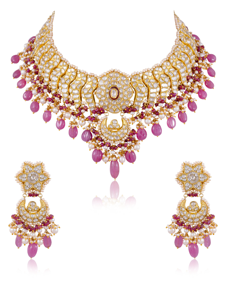 Shenandoah Necklace And Wendy Chandbalis Polki Set