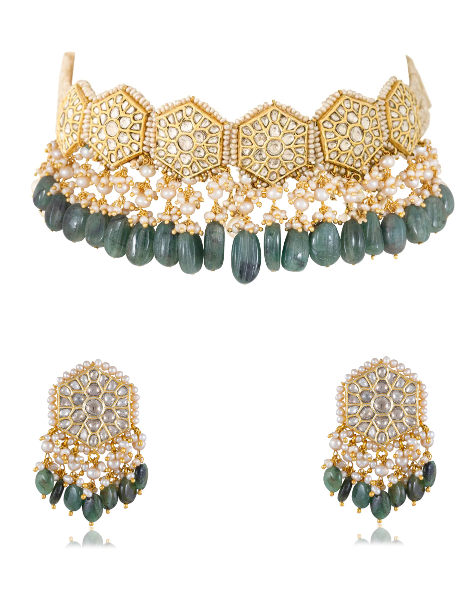 Preksha Choker And Charlize Tops Set