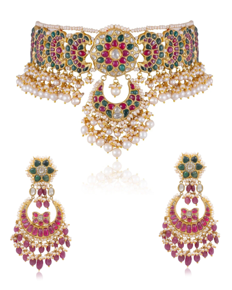 Wendy Choker And Anaisha Chandbalis Polki Set