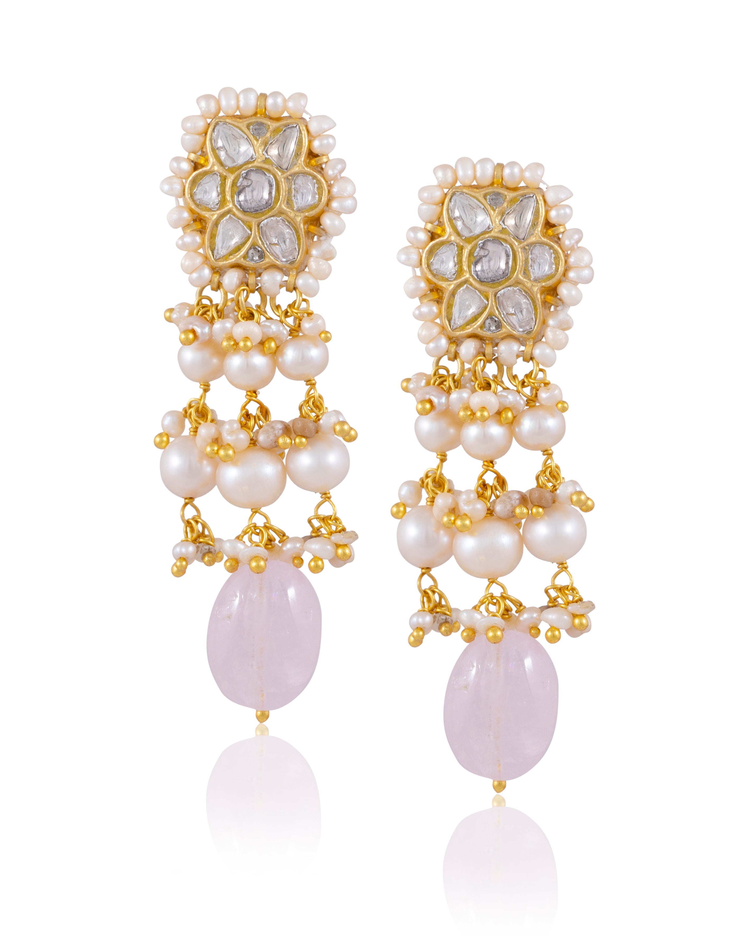 Earlene Choker And Sumira Tops Polki Set