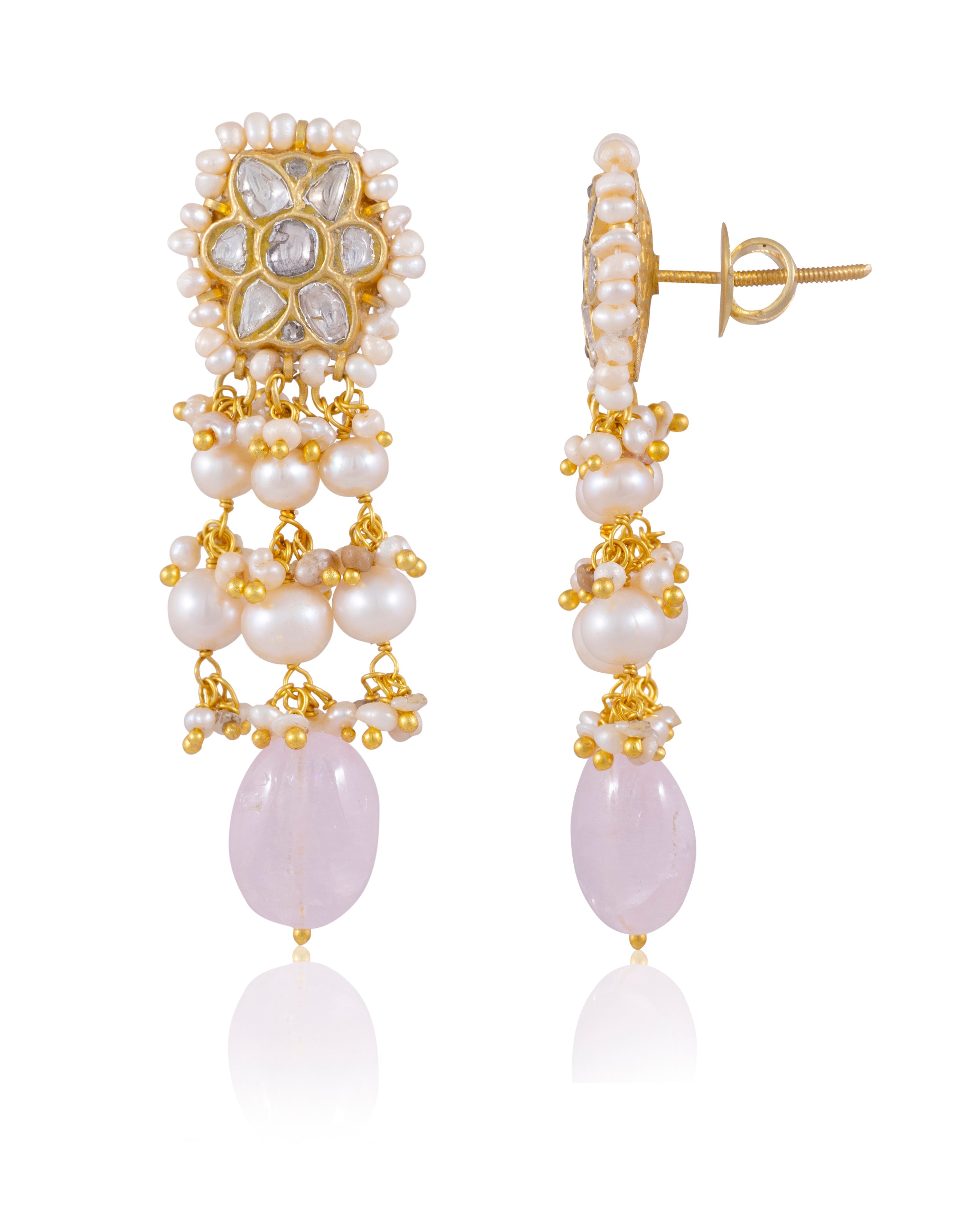 Earlene Choker And Sumira Tops Polki Set