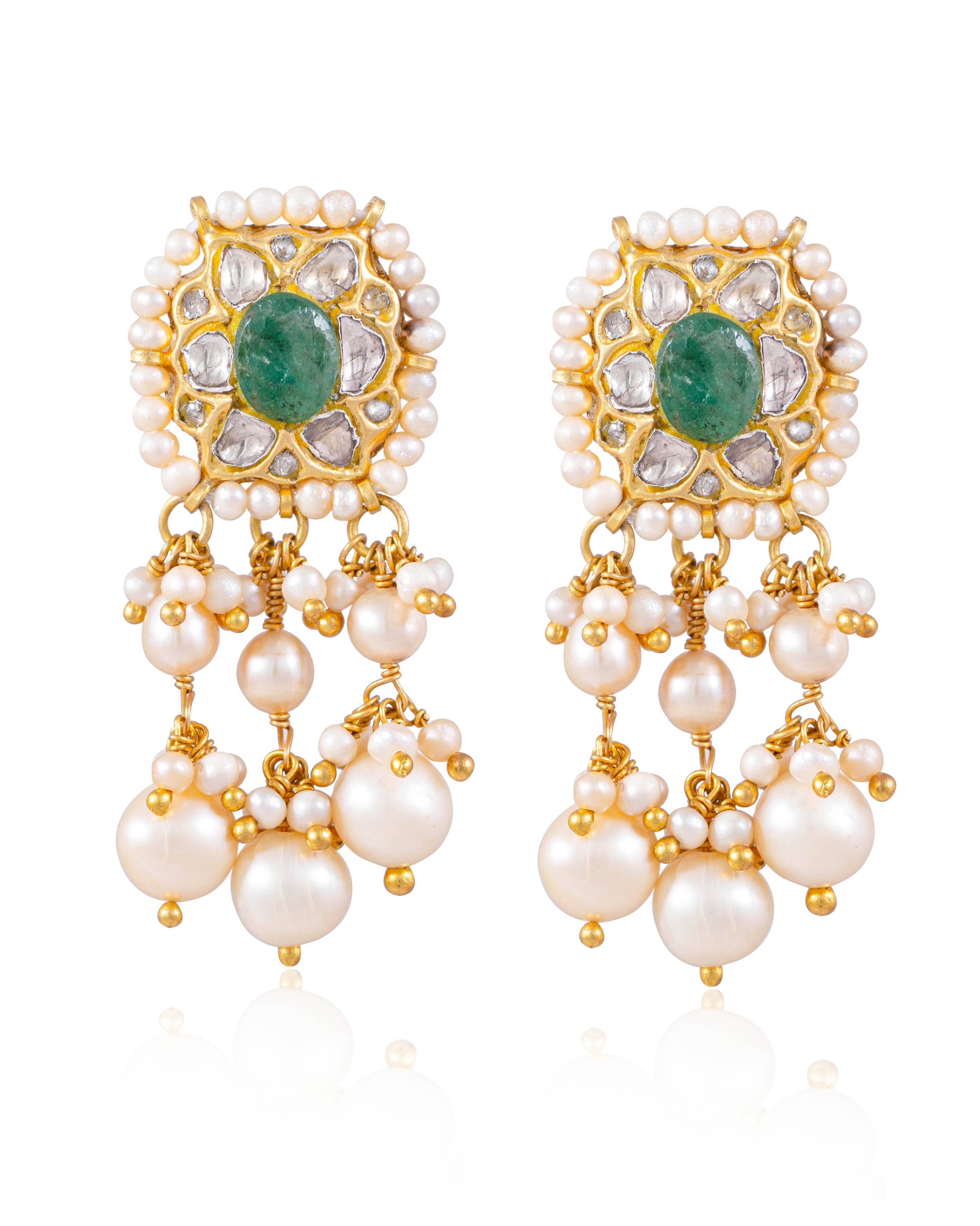 Ridhika Choker And Vrija Tops Polki Set