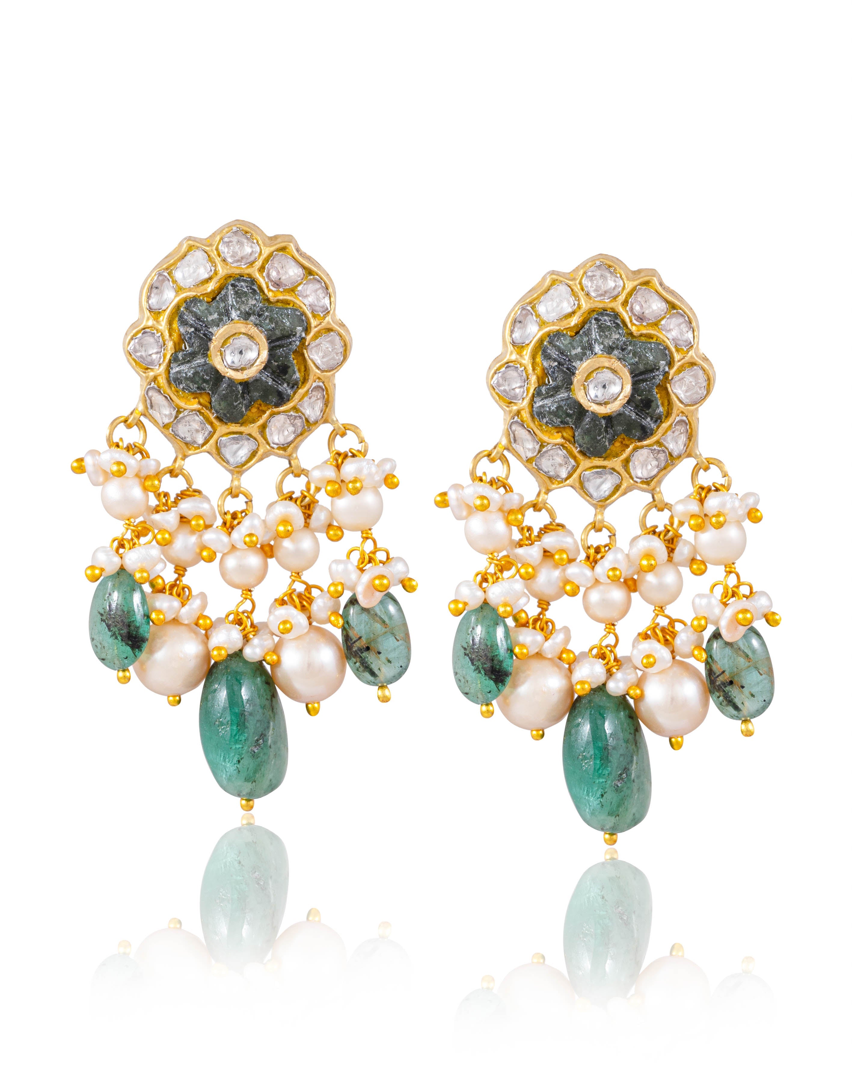 Richa Choker And Meetika Tops Polki Set