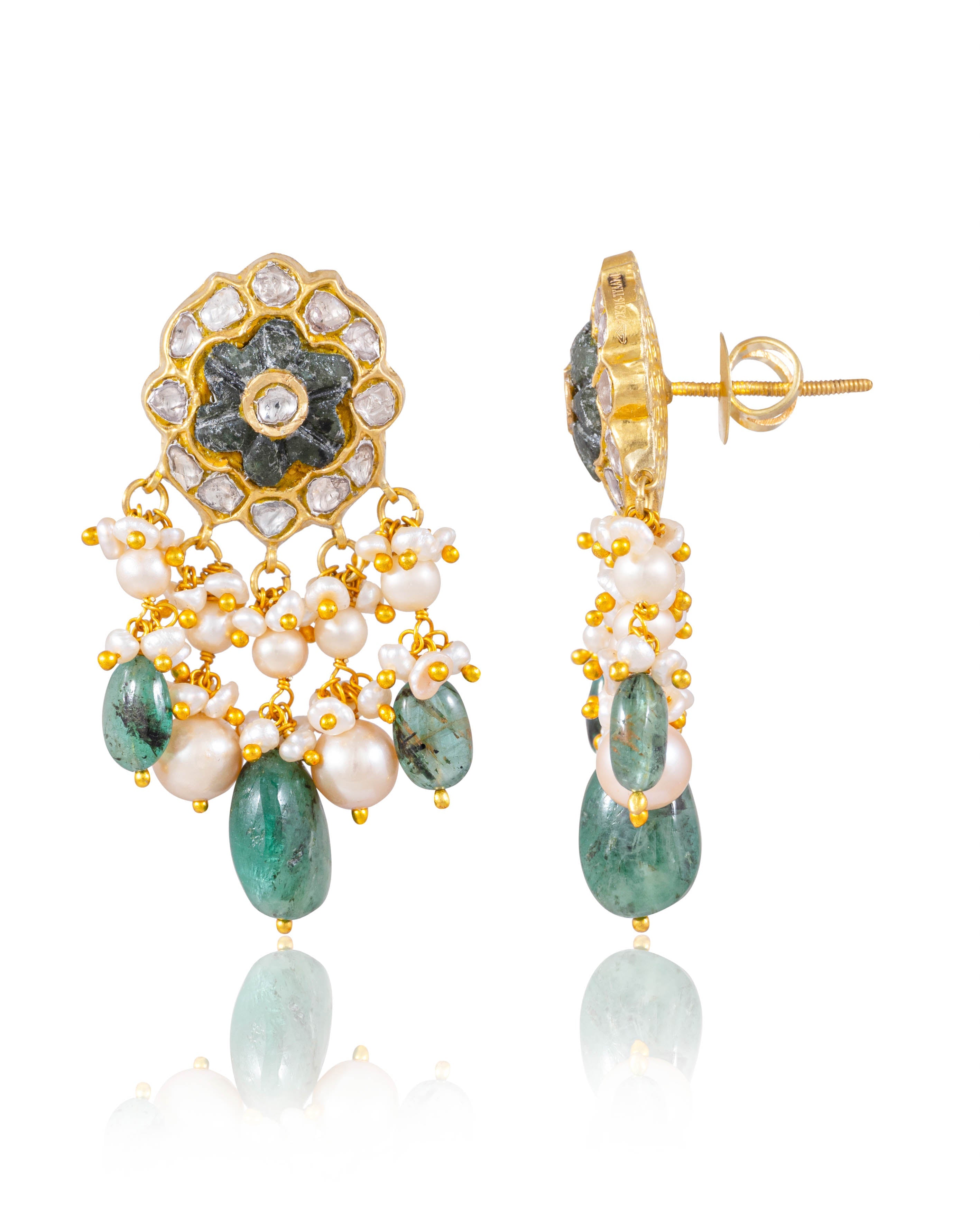 Richa Choker And Meetika Tops Polki Set