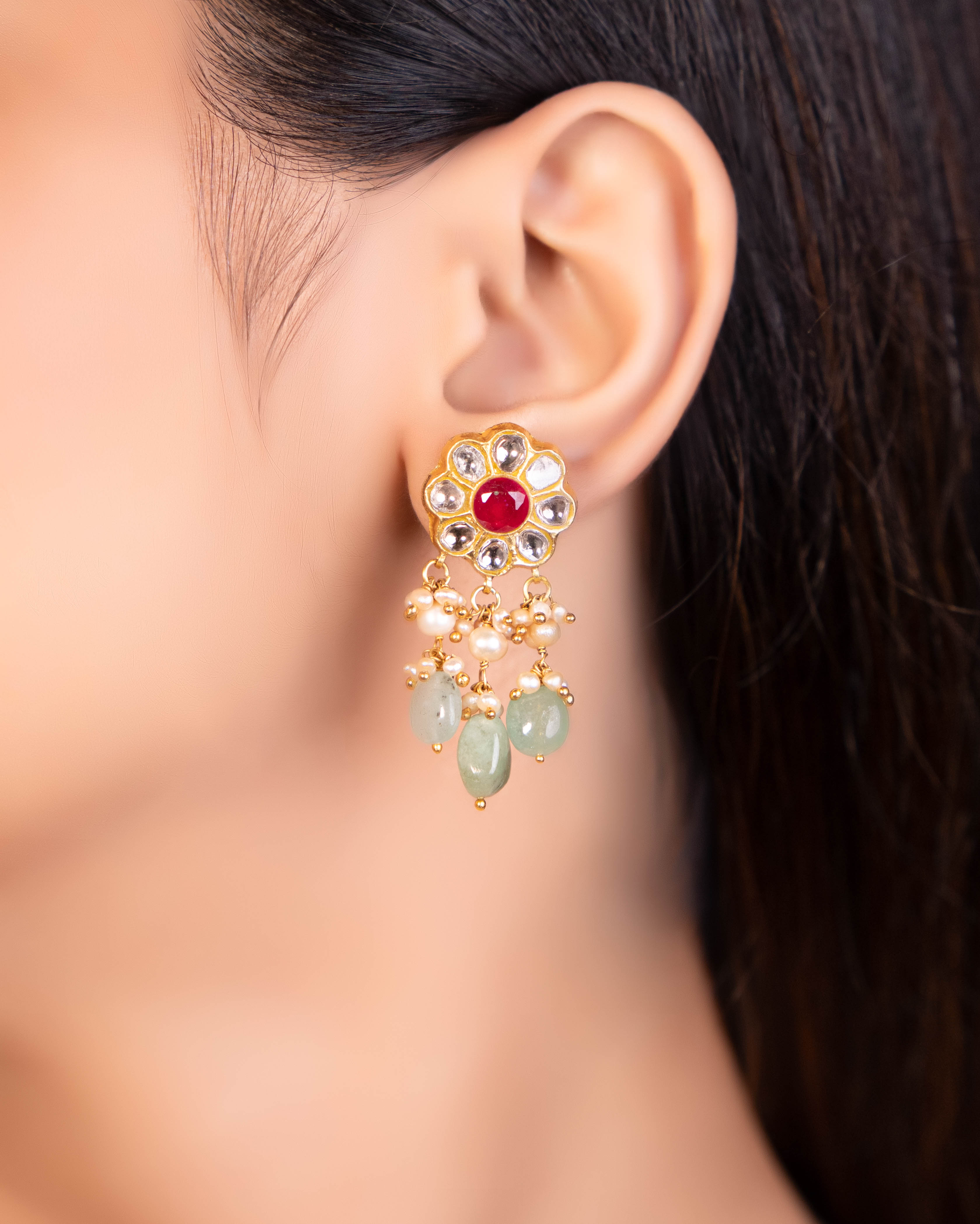 Sejal Choker And Aarohi Tops Polki Set