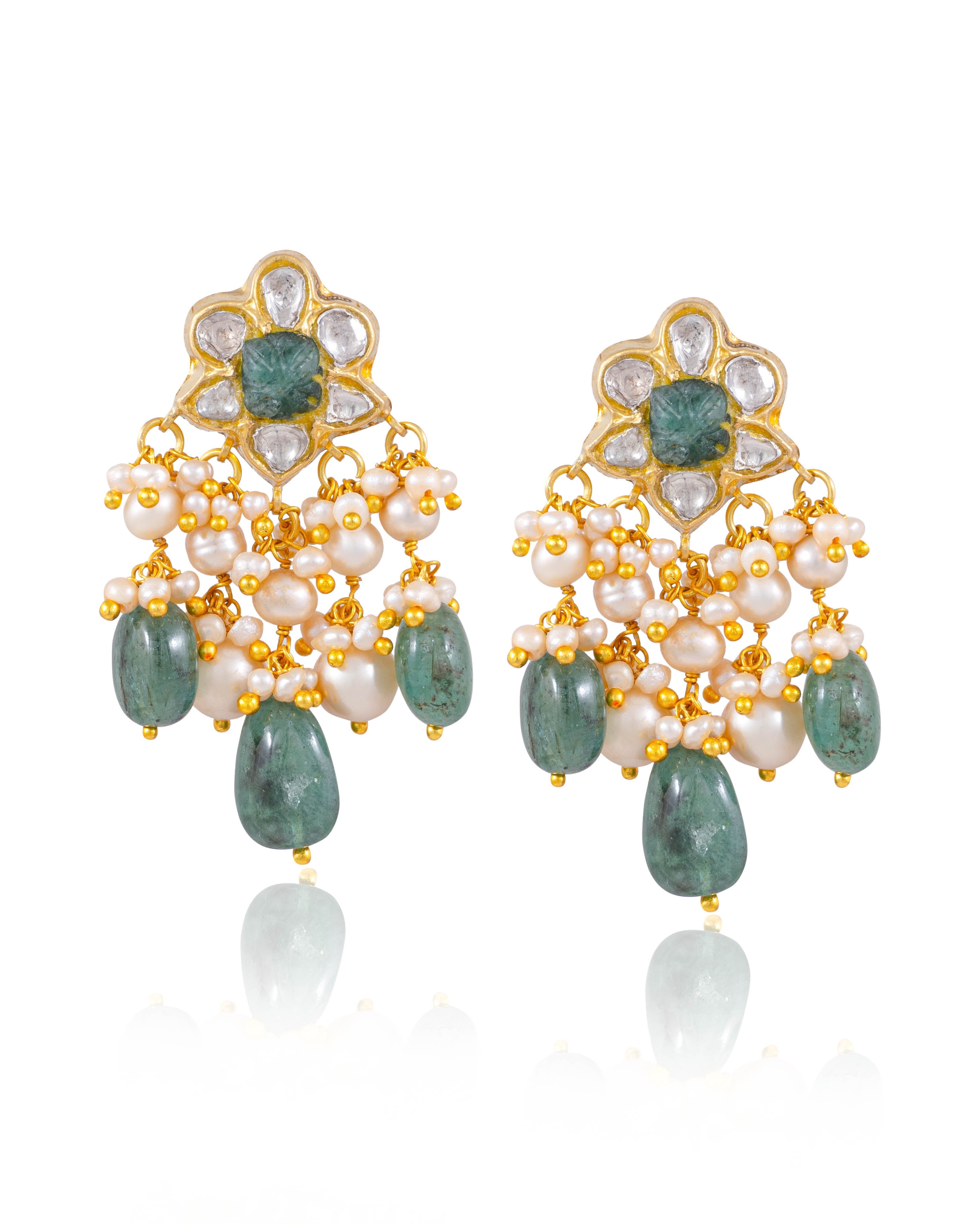 Dyna Choker And Konika Tops Polki Set