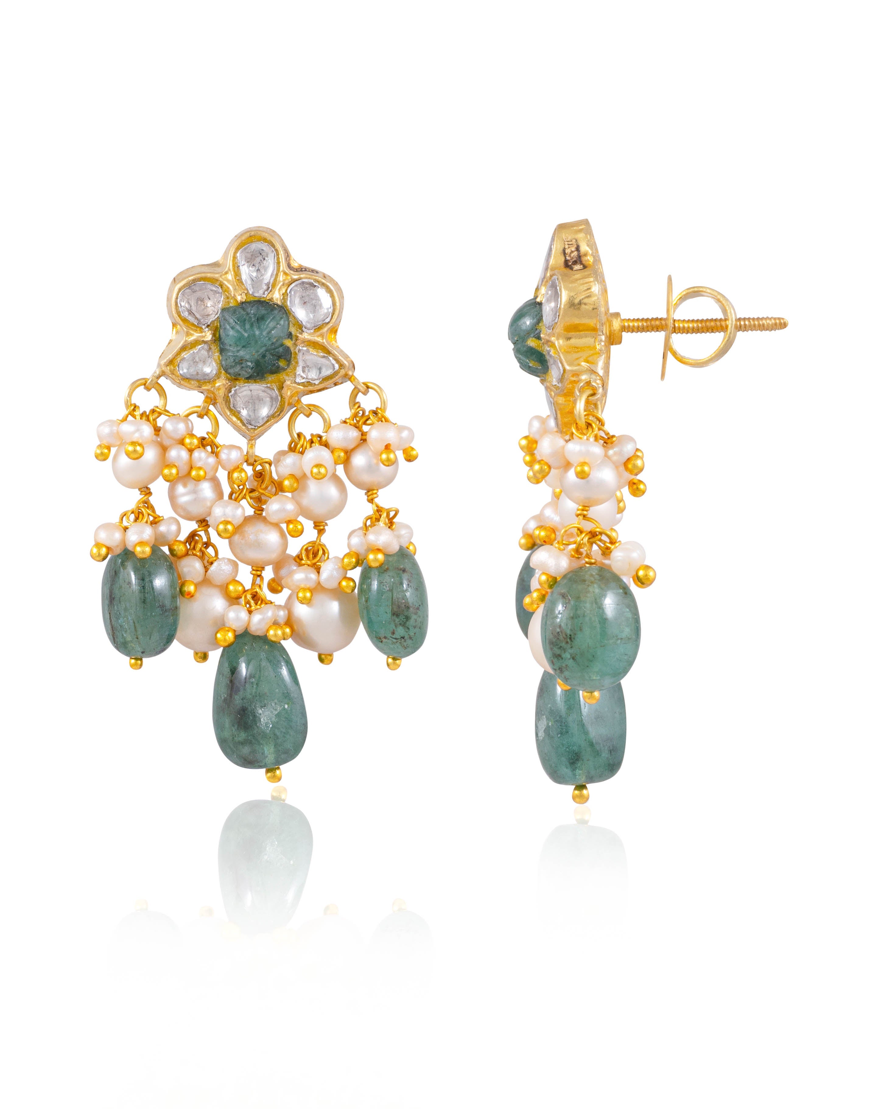 Dyna Choker And Konika Tops Polki Set