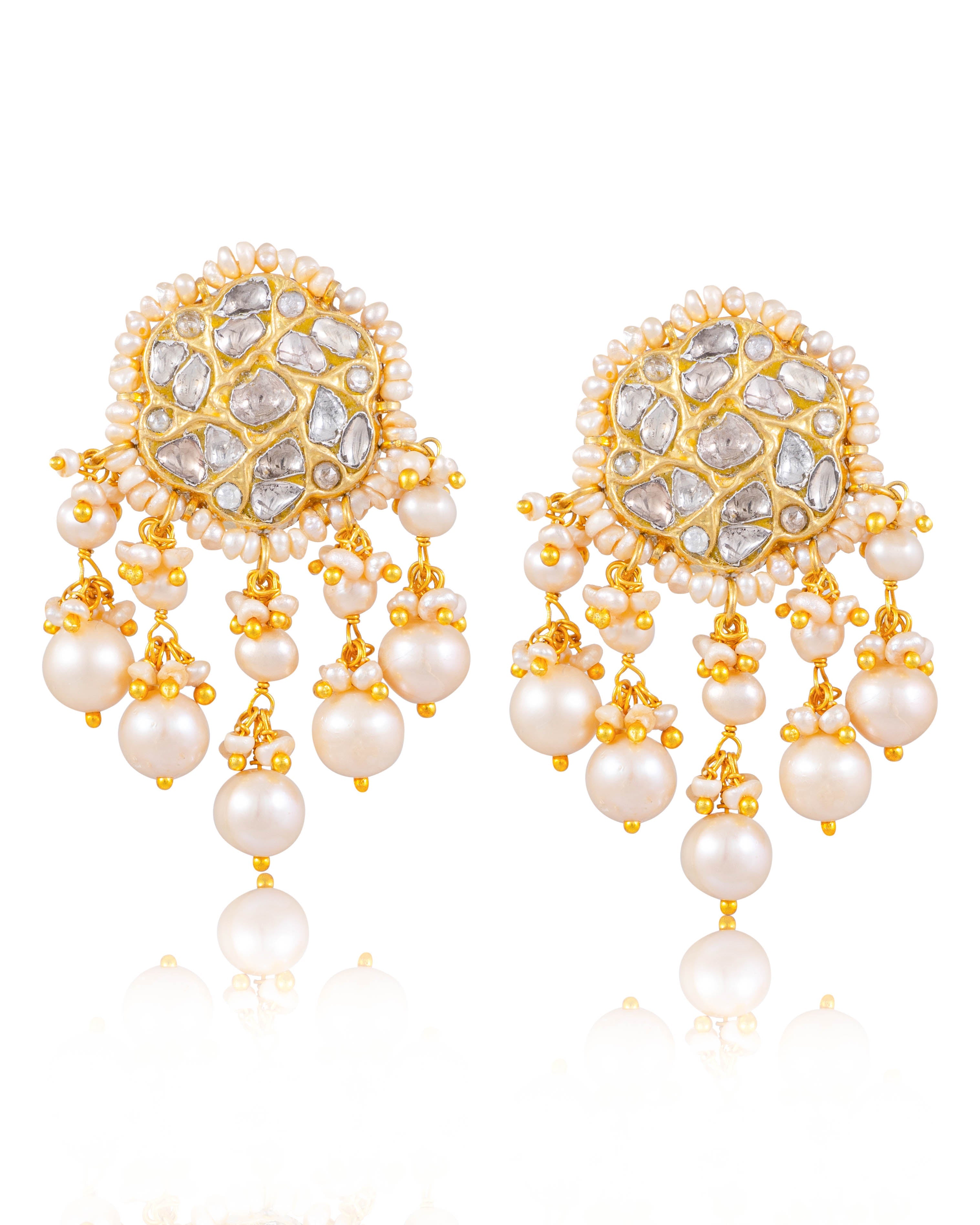 Ariba Choker And Ishita Tops Polki Set