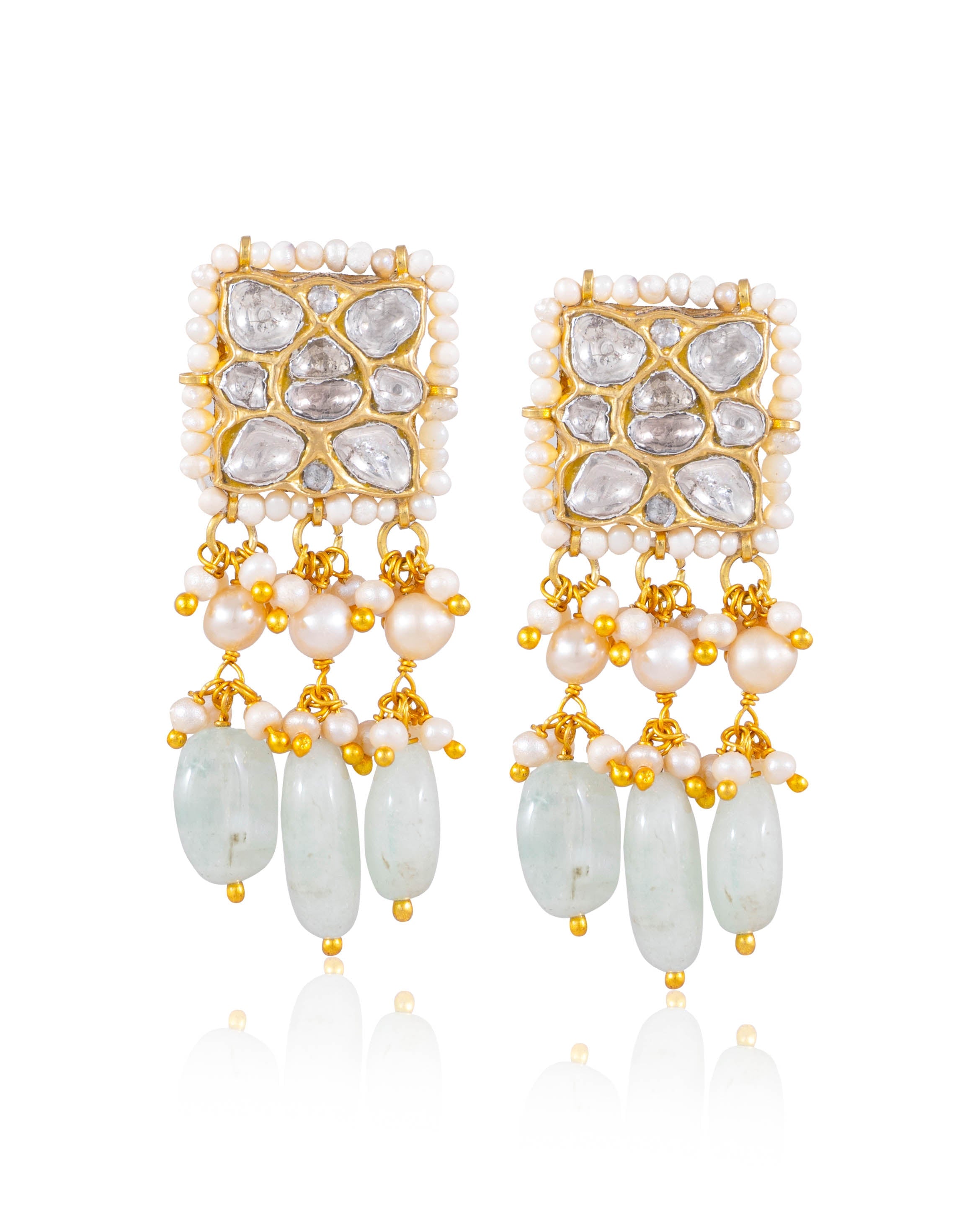 Sharvni Choker And Johanna Tops Polki Set