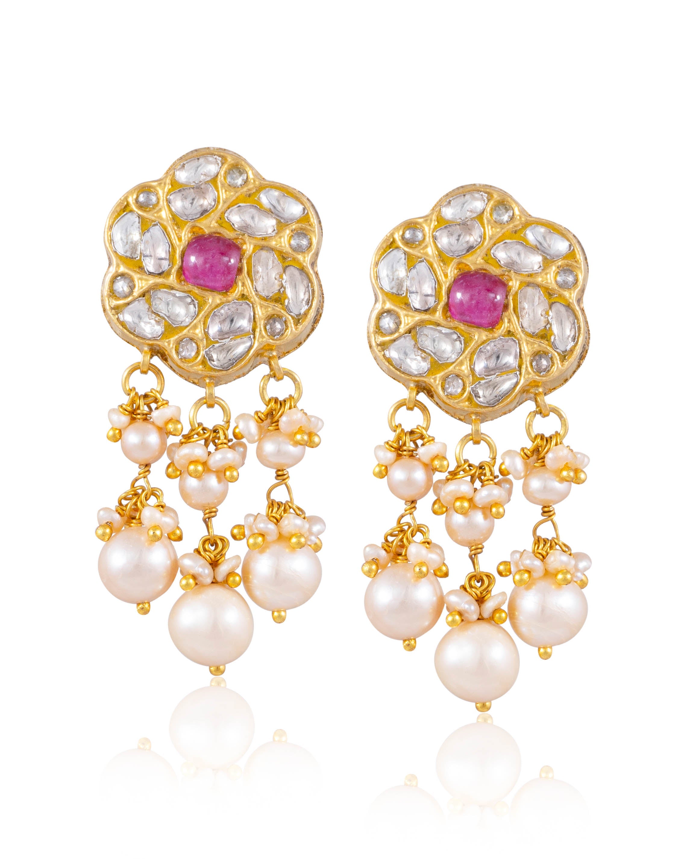 Khadija Choker And Aakriti Tops Polki Set