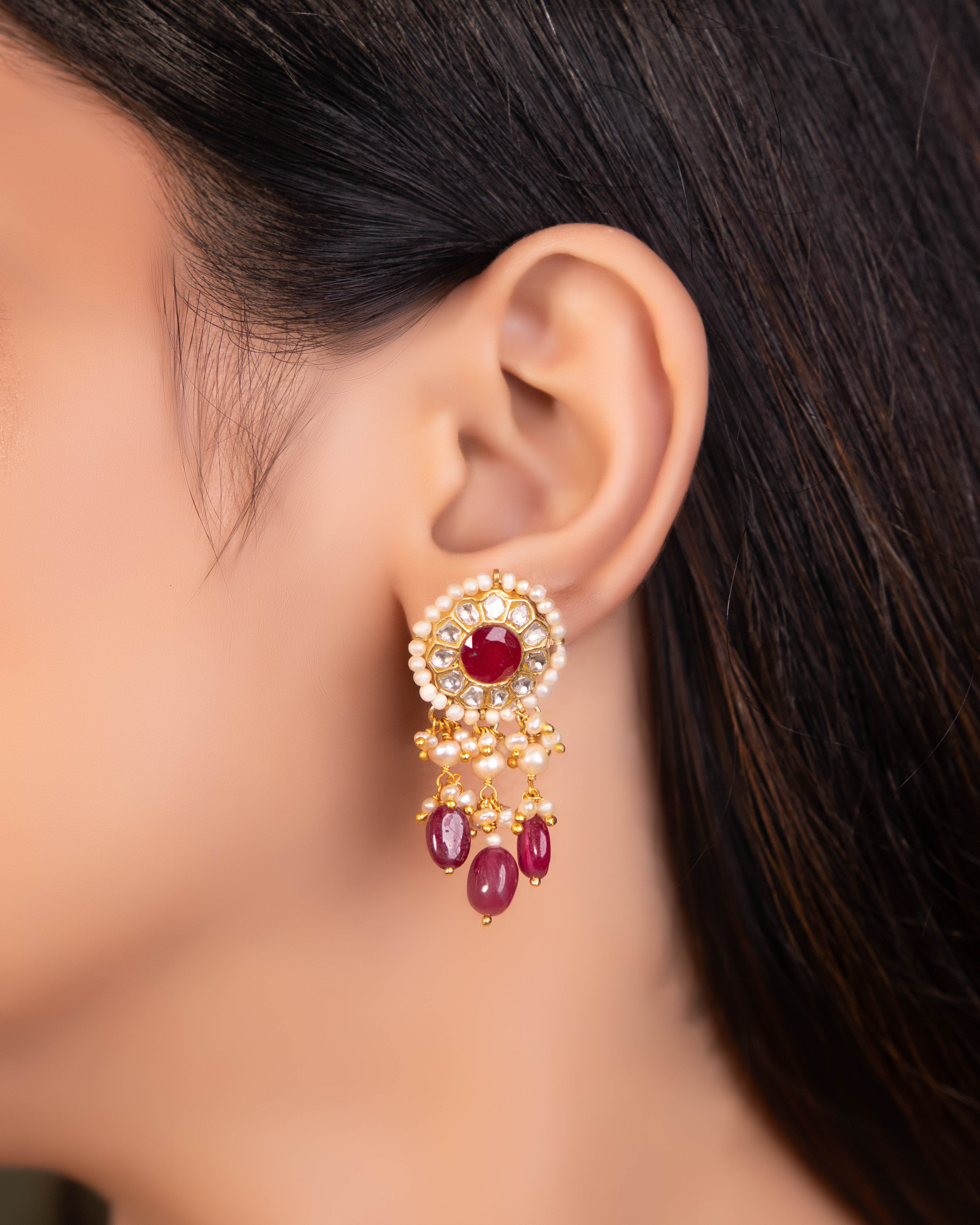 Roshni Choker And Kavita Tops Polki Set