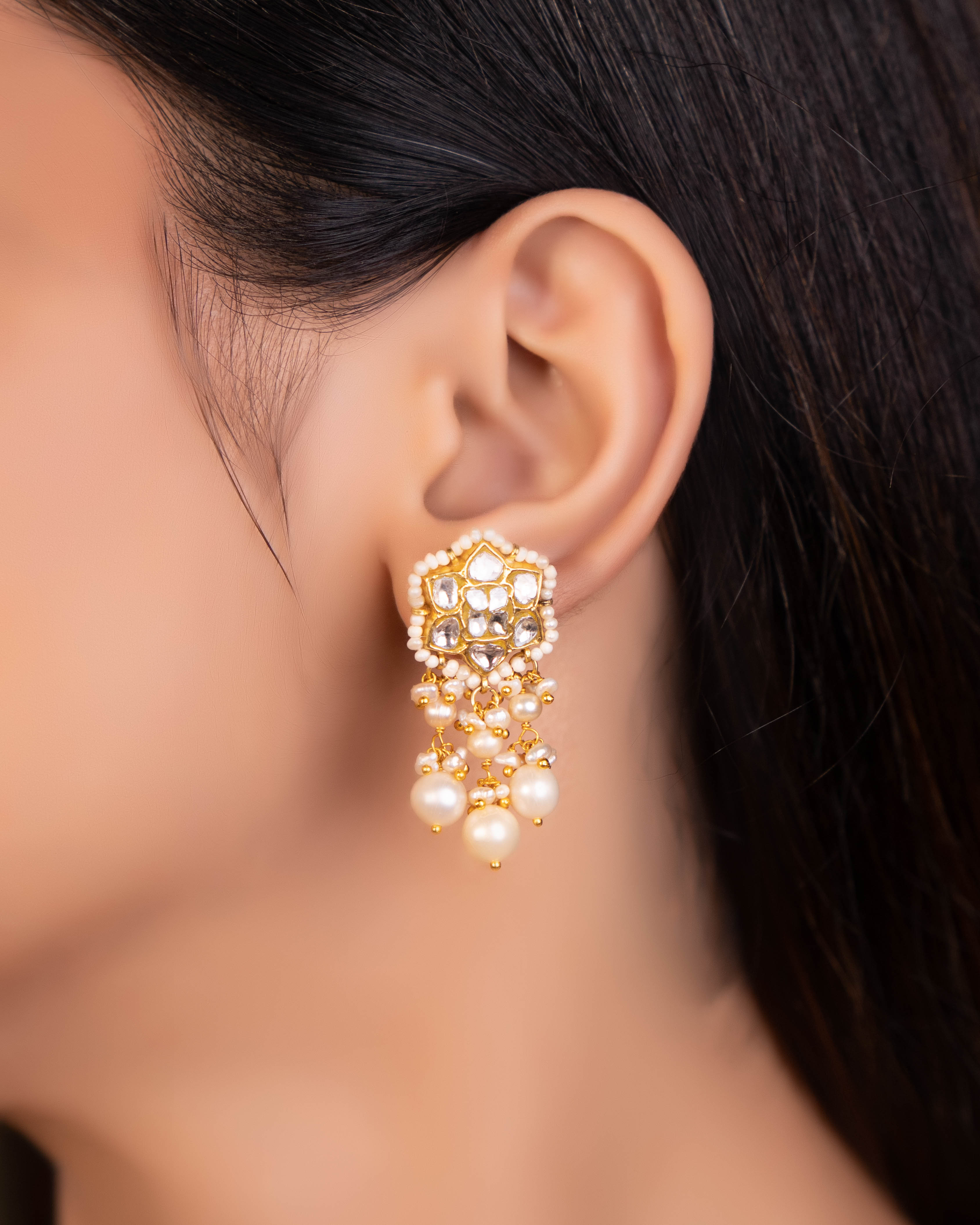 Burna Choker And Benafsa Tops Polki Set