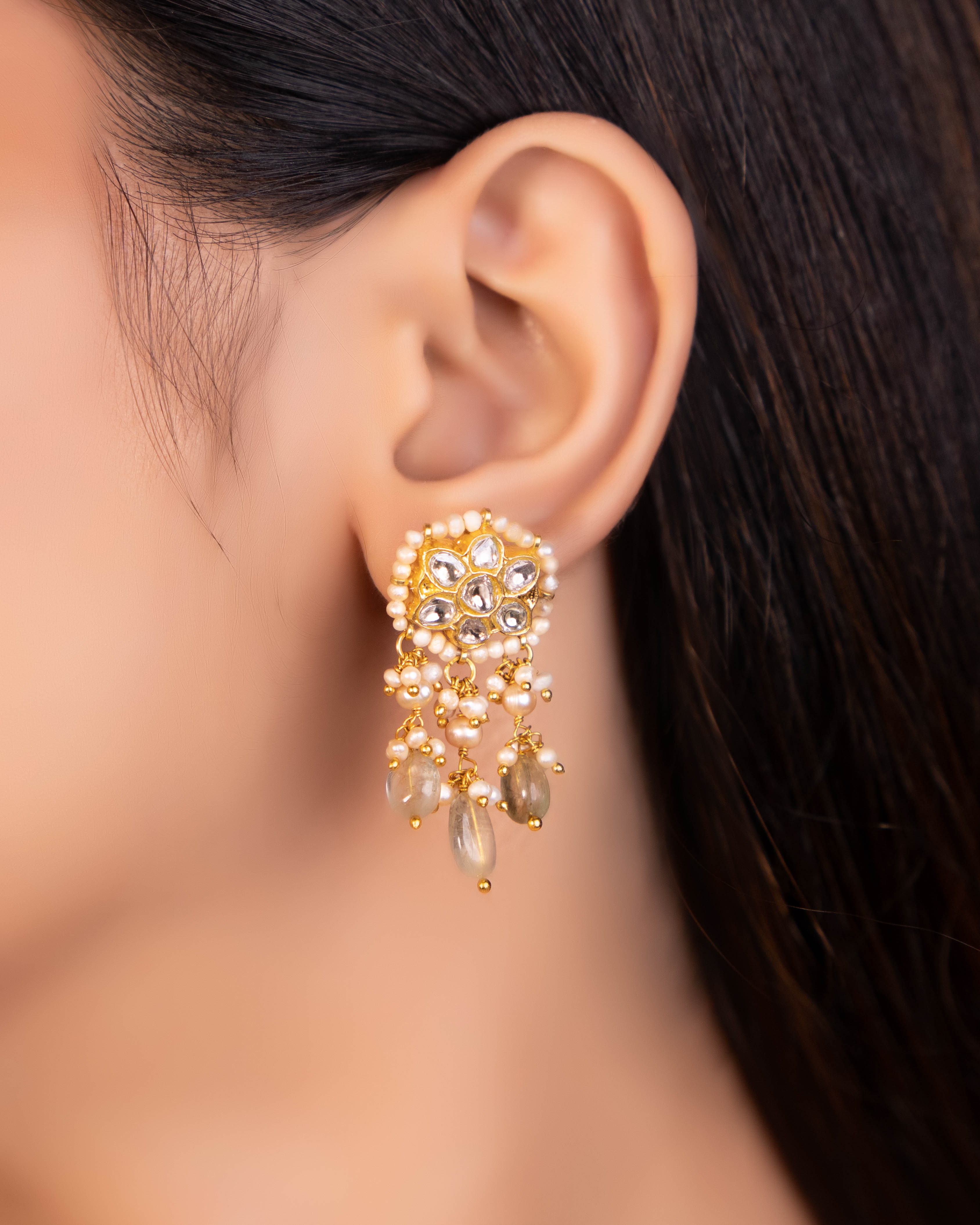 Jazima Choker And Swati Tops Polki Set