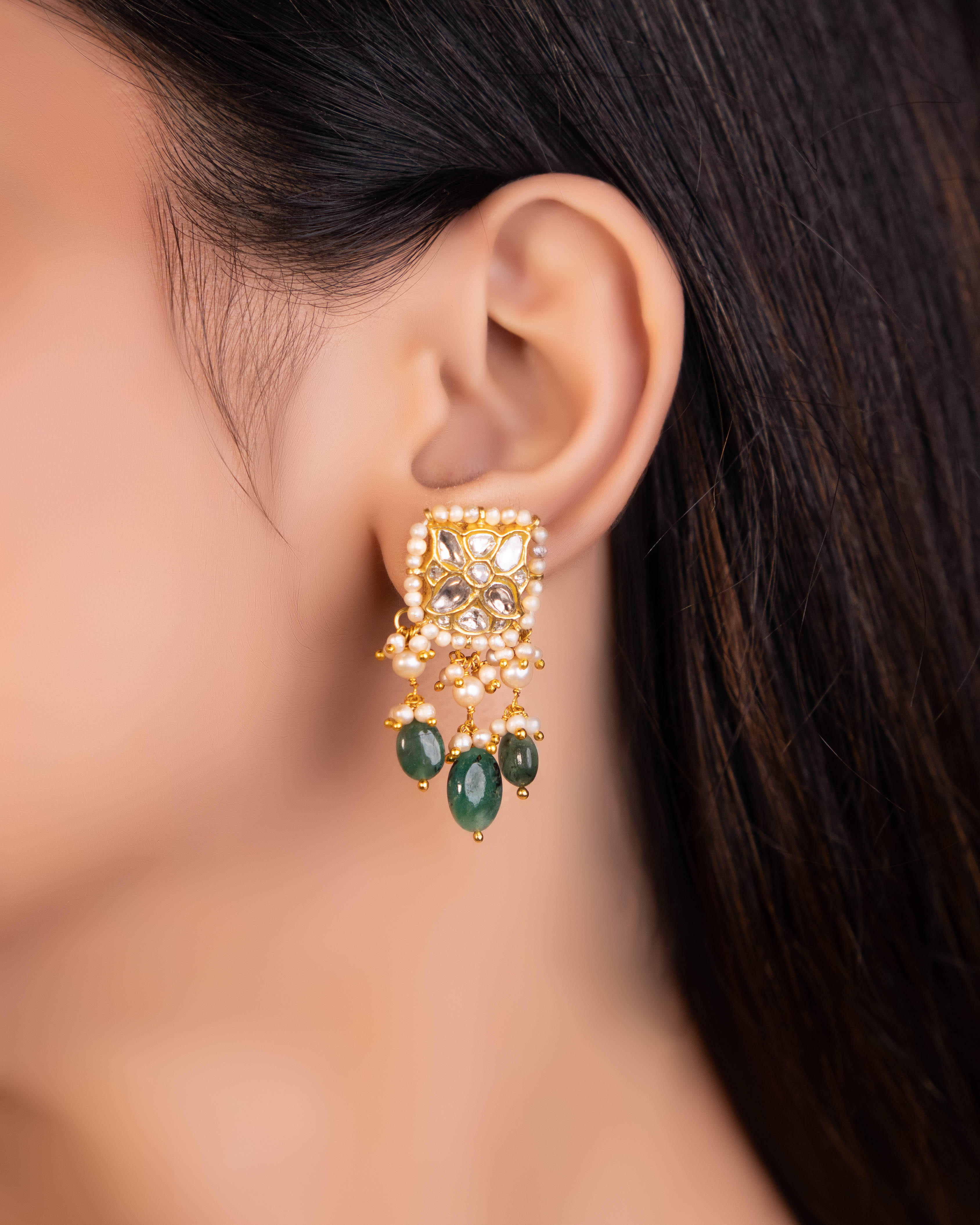 Details Might Change - Fariba Choker And Mona Tops Polki Set