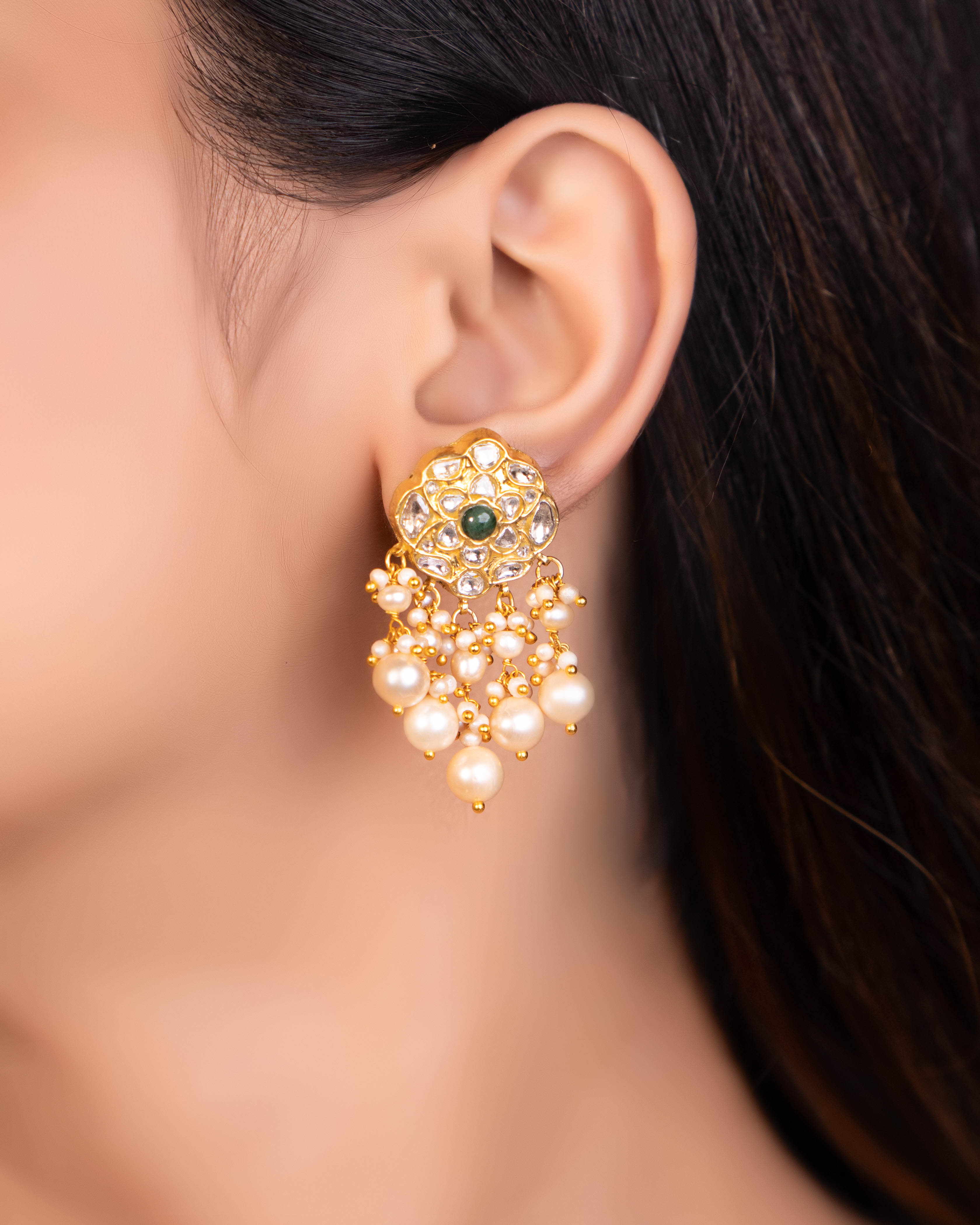 Aaisha Necklace And Aarzu Tops Polki Set