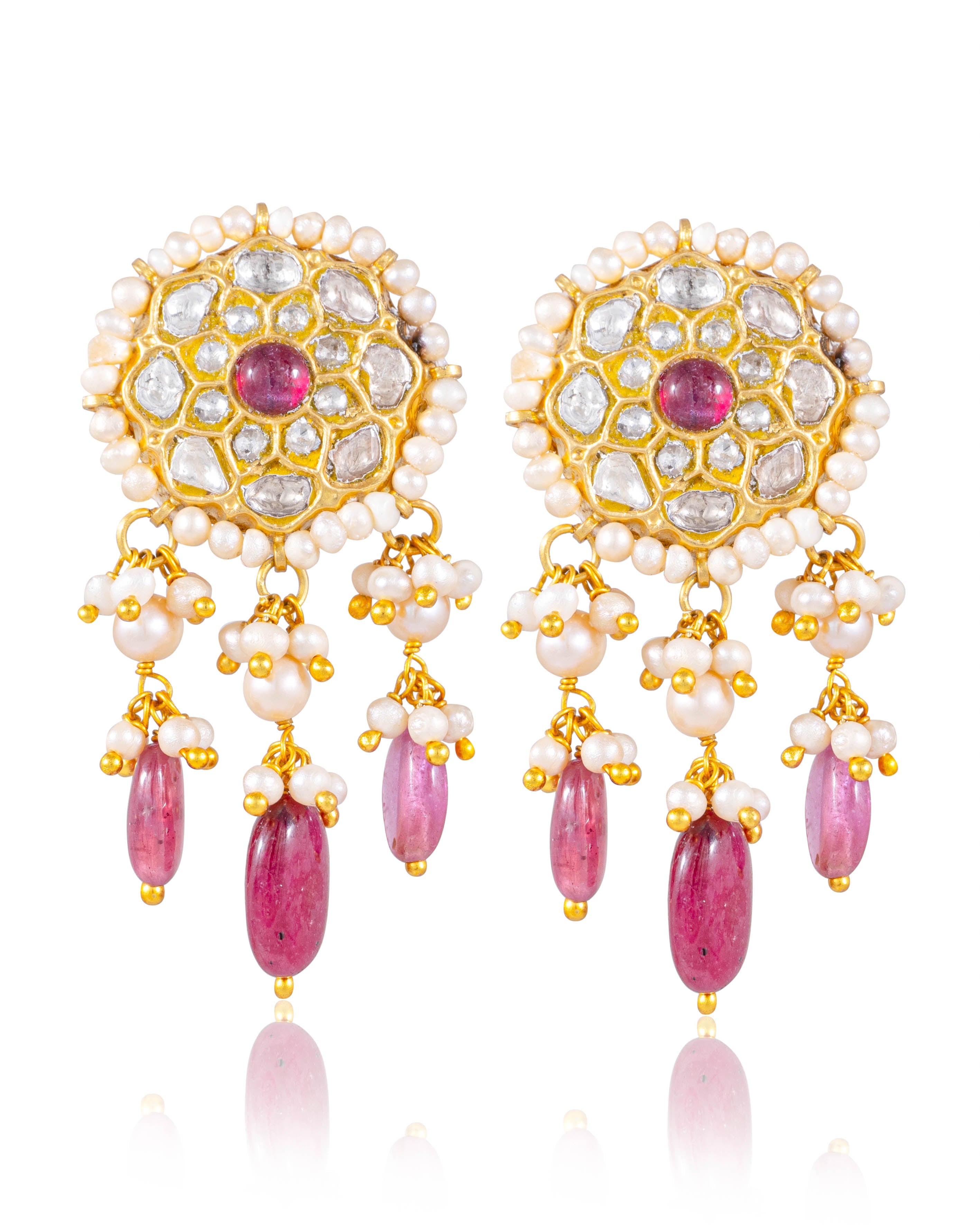 Deepa Necklace And Priyal Tops Polki Set