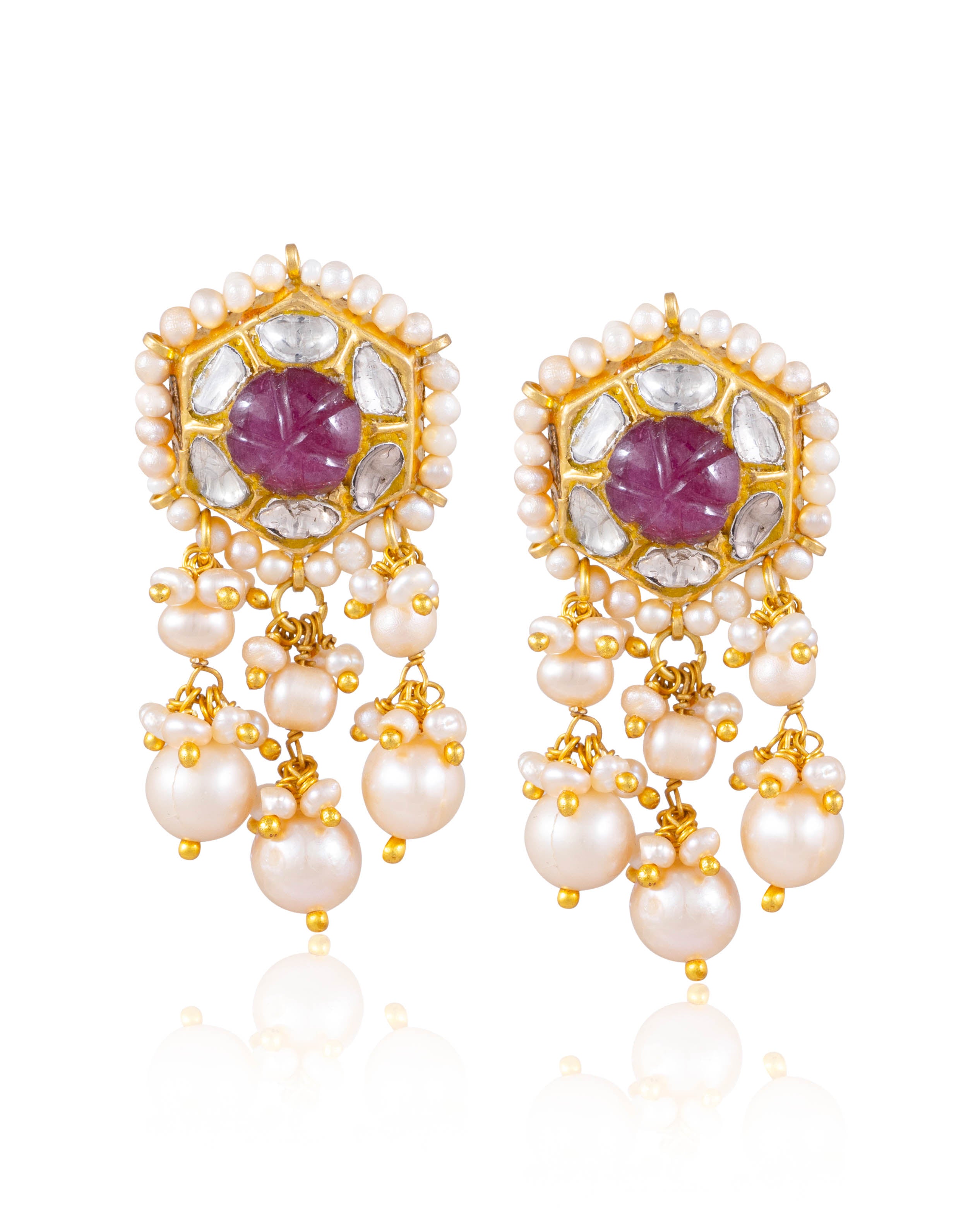 Smiti Necklace And Saloni Tops Polki Set