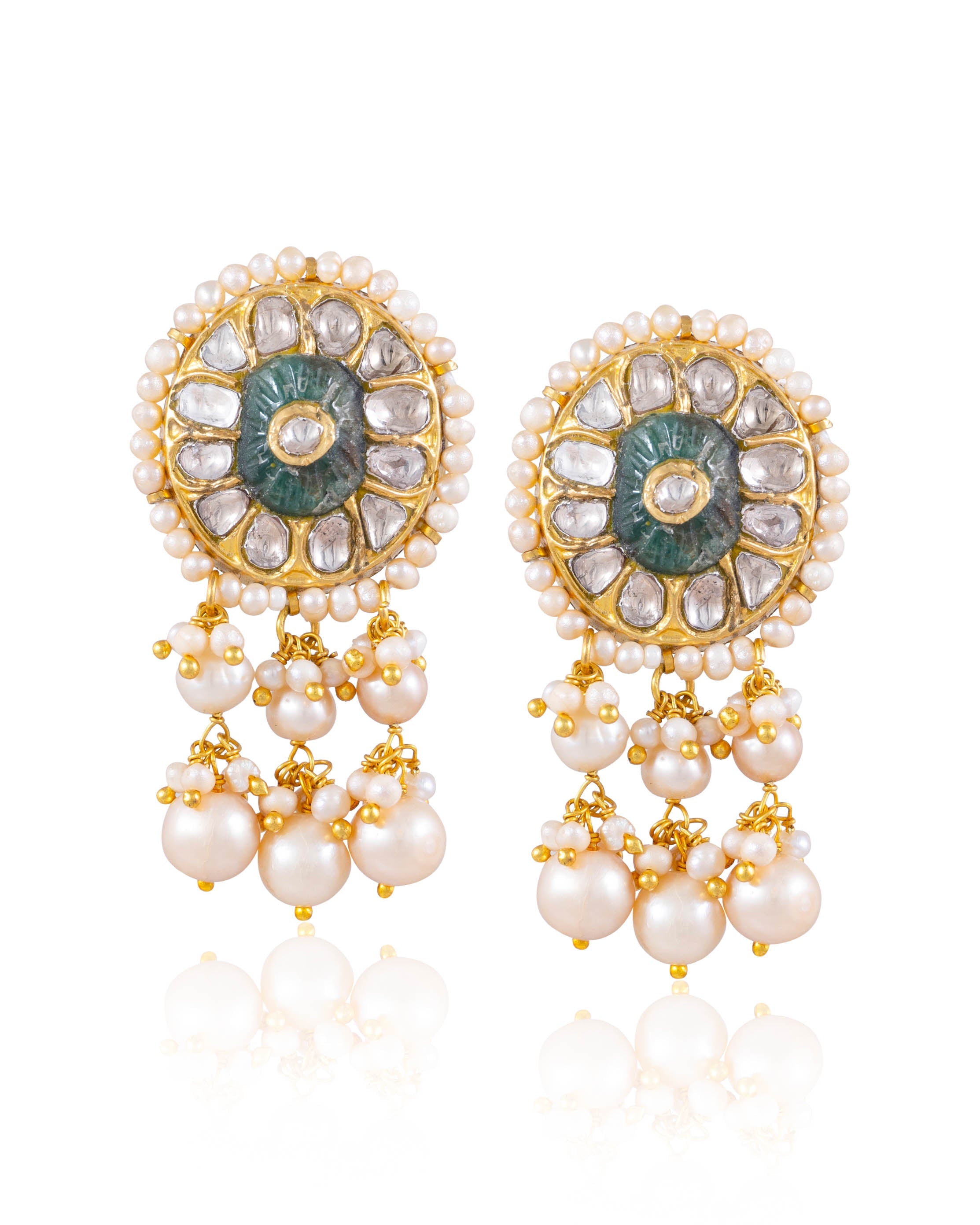 Harshika Necklace And Mokshita Tops Polki Set